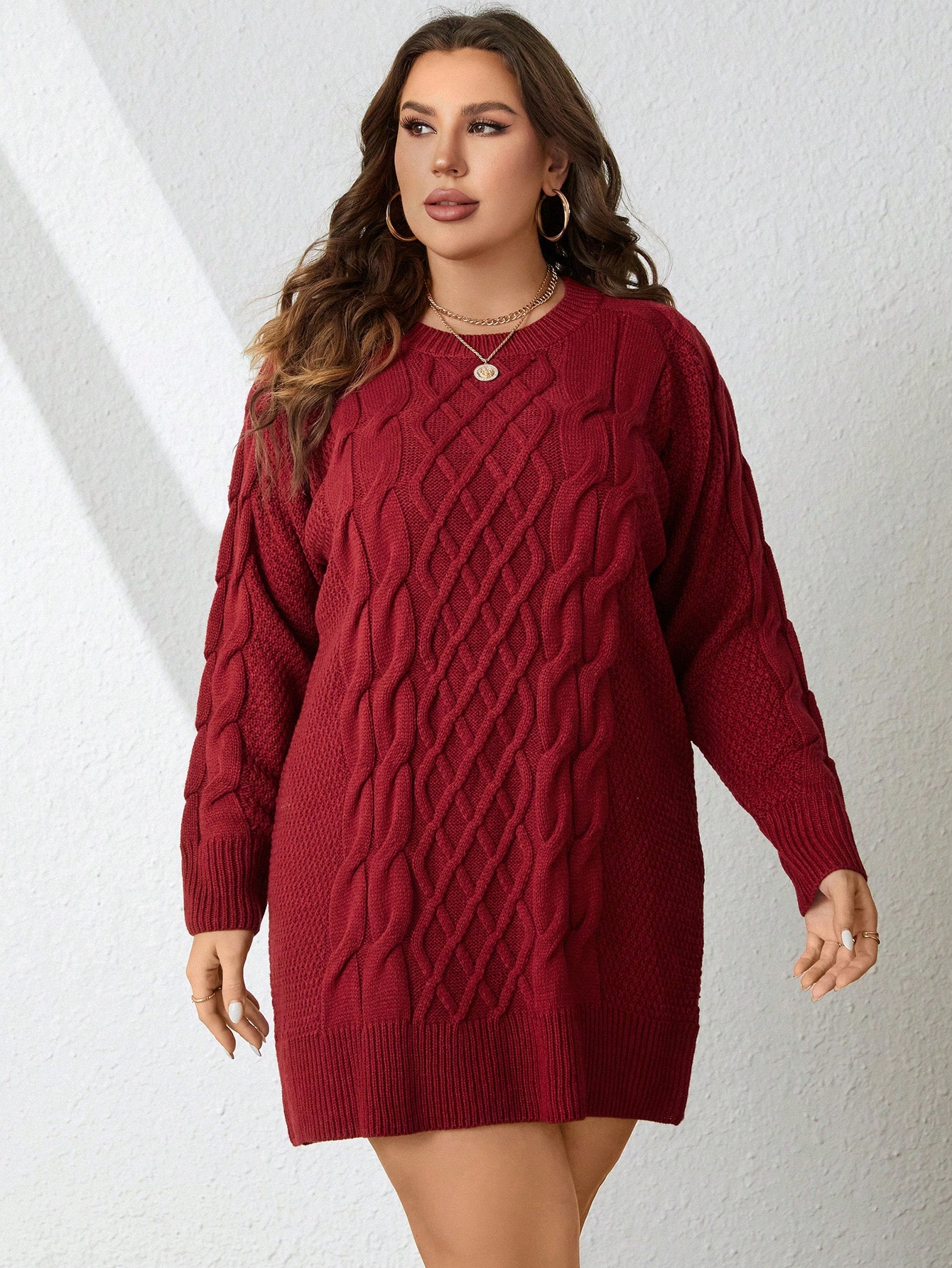 In Casual Plus Size Sweater Dresses