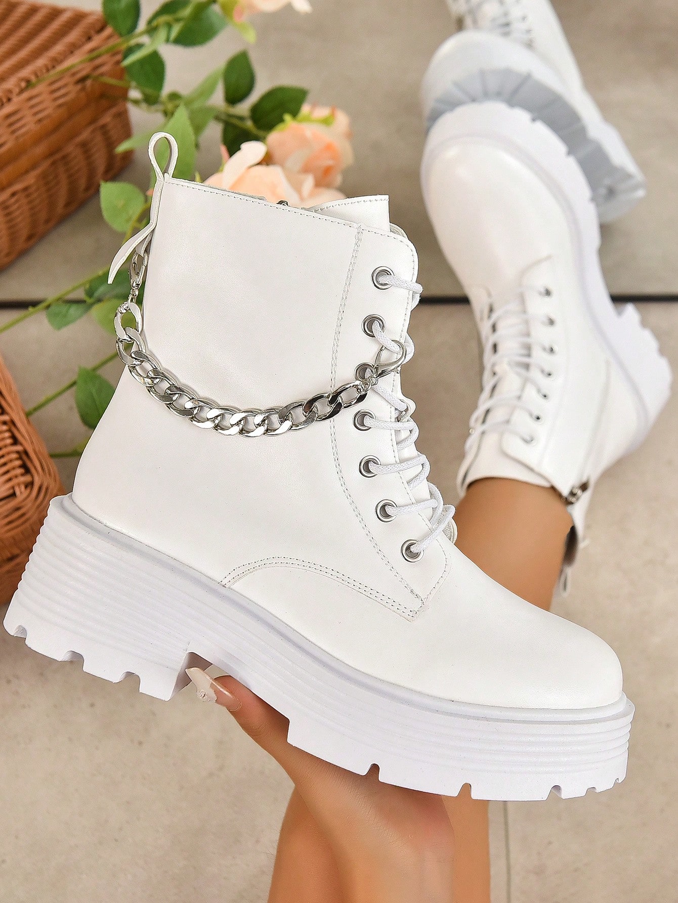 In White Women Ankle Boots & Booties