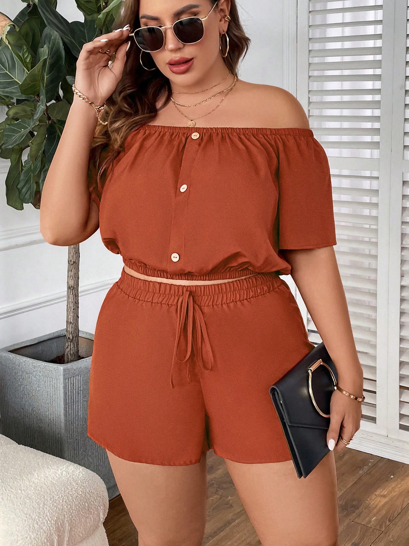 Plus Size Two piece set