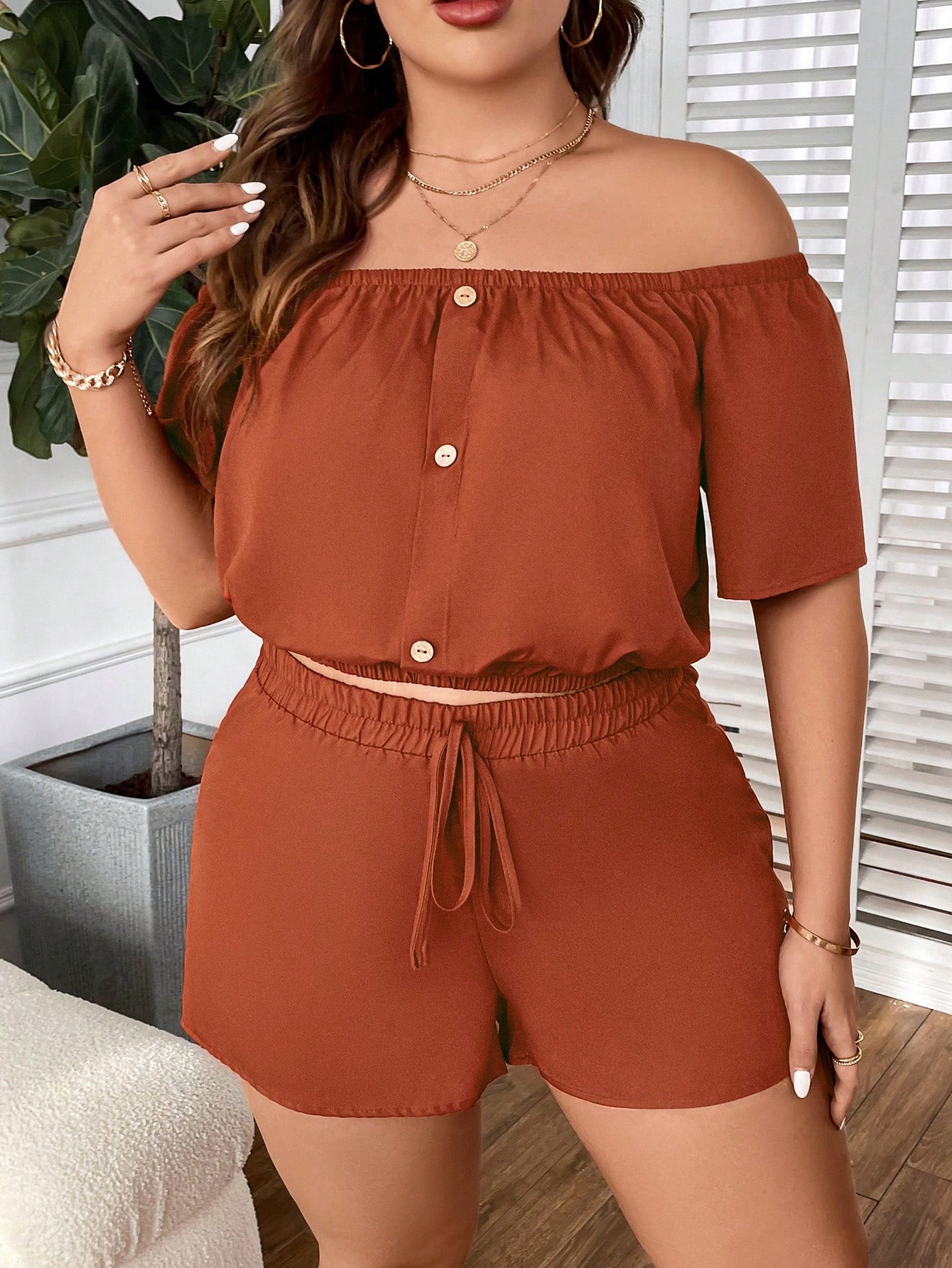 Plus Size Two piece set