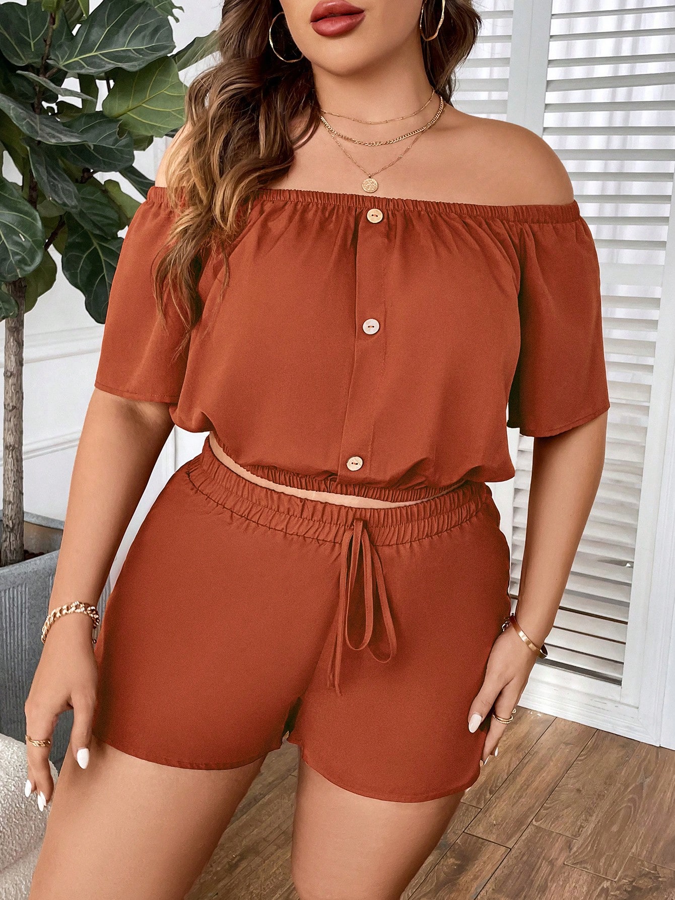 Plus Size Two piece set