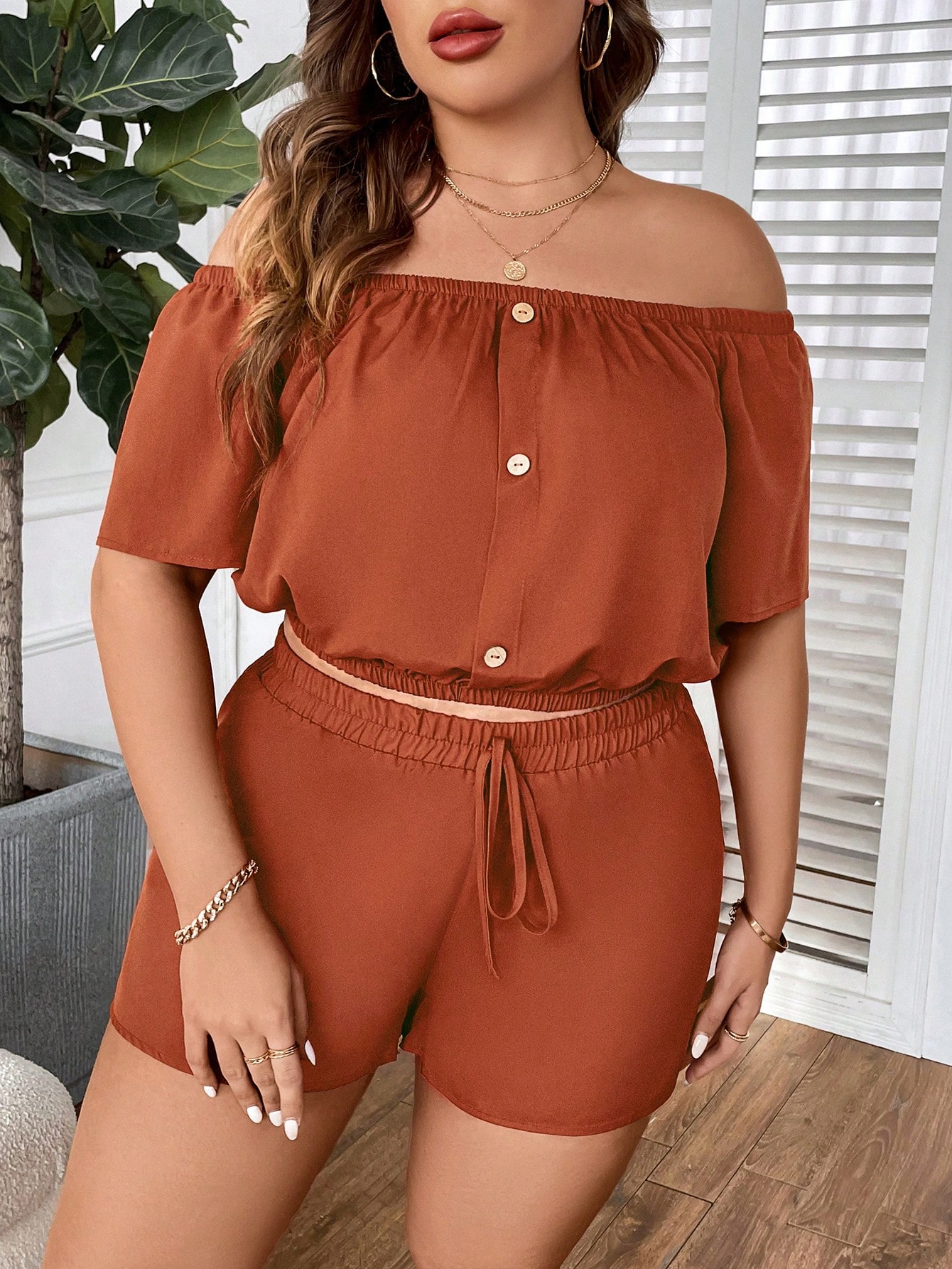 Plus Size Two piece set