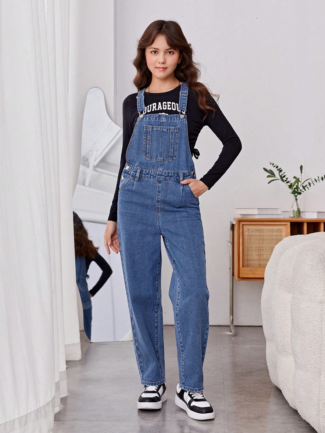 Teen Girls Denim Overalls & Jumpsuits