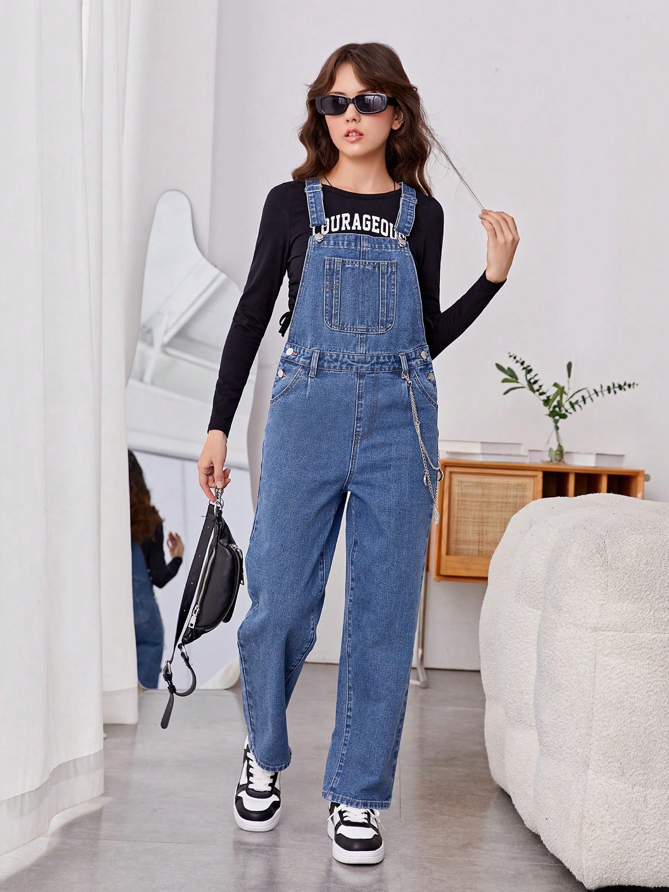 Teen Girls Denim Overalls & Jumpsuits