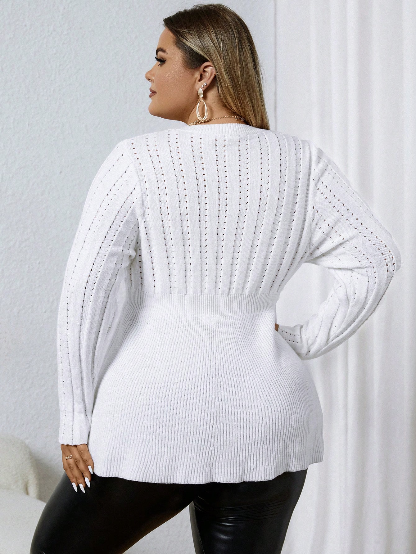 In White Plus Size Sweaters