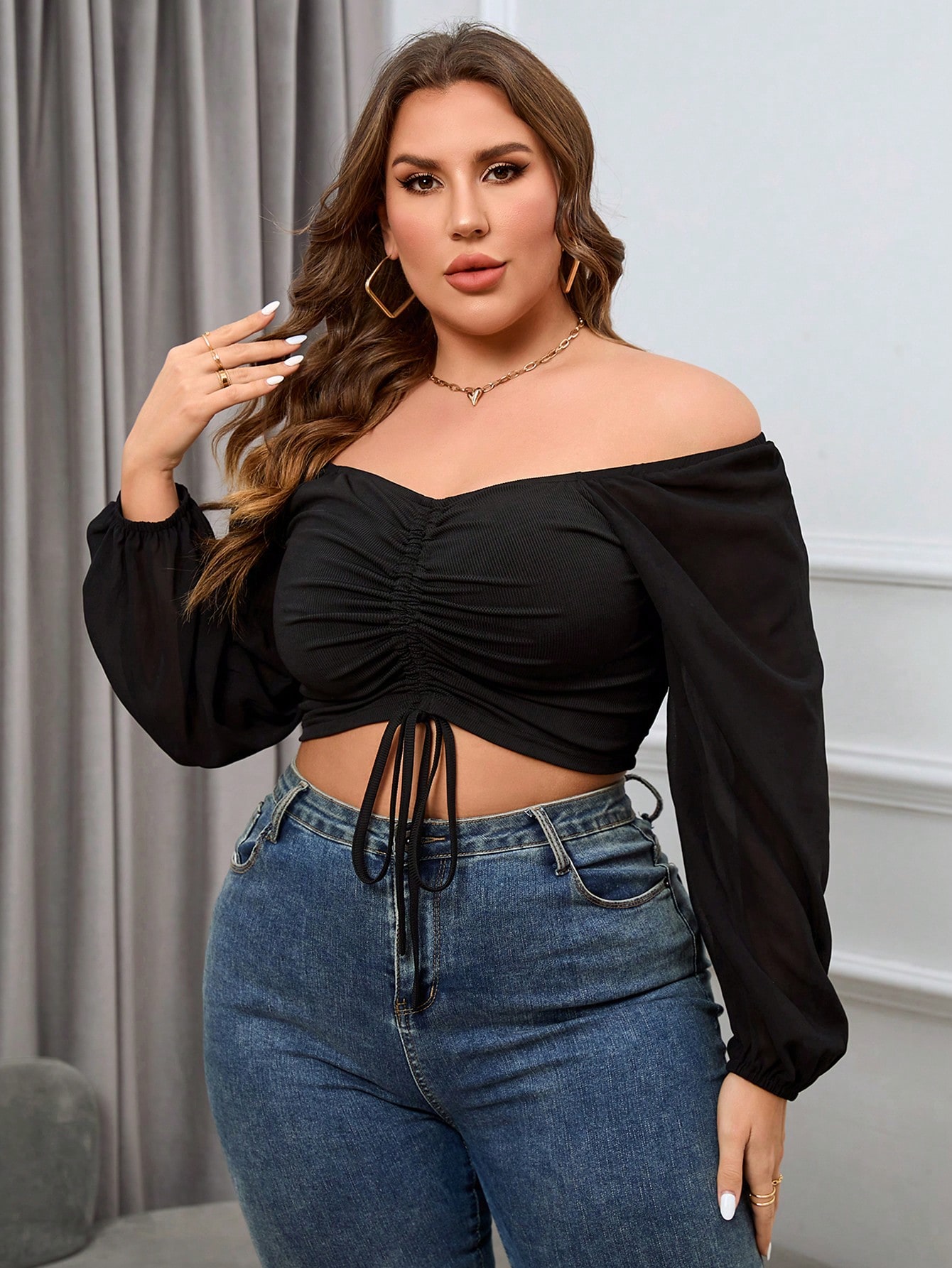 In Casual Plus Size Women Tops