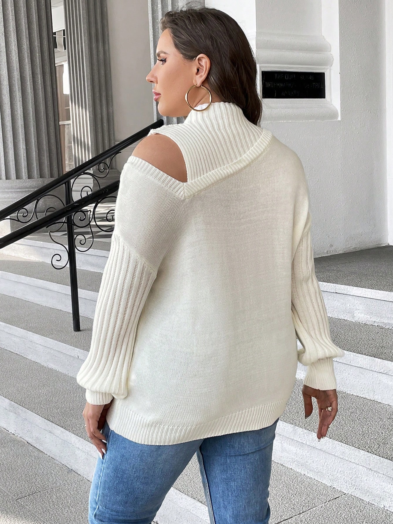 In White Plus Size Sweaters