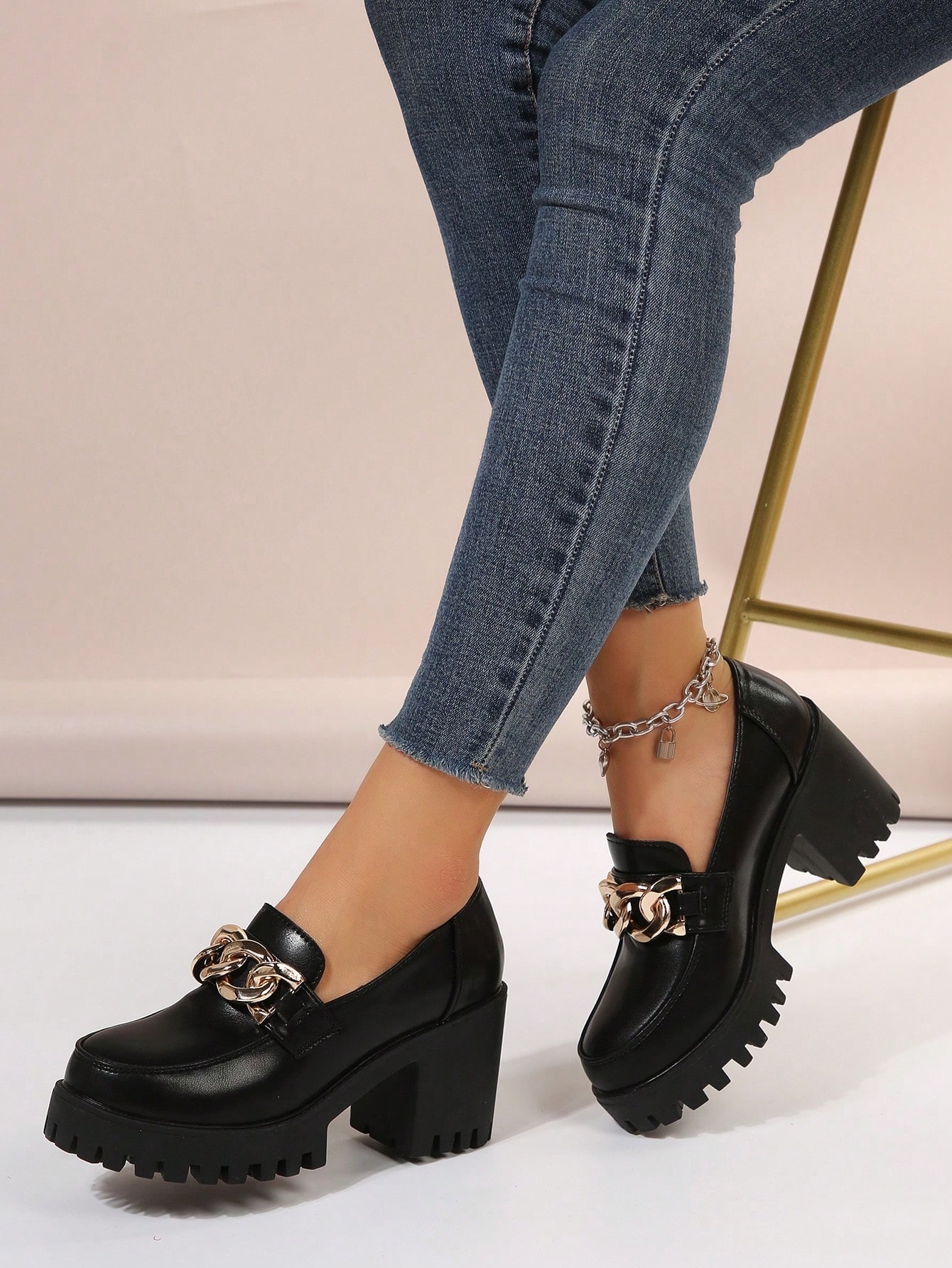 In Black Women Wedges & Flatform