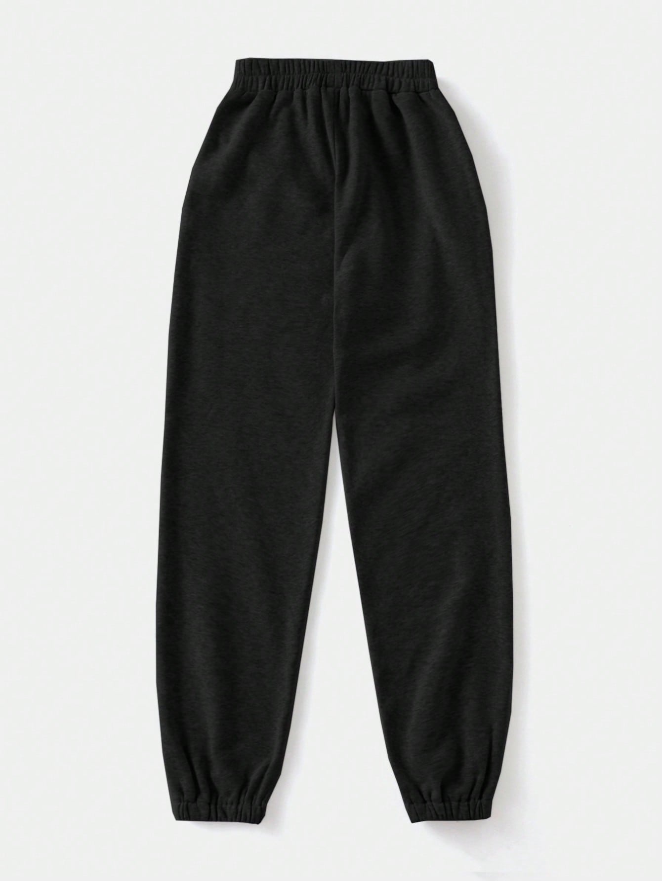 In Black Plus Size Sweatpants