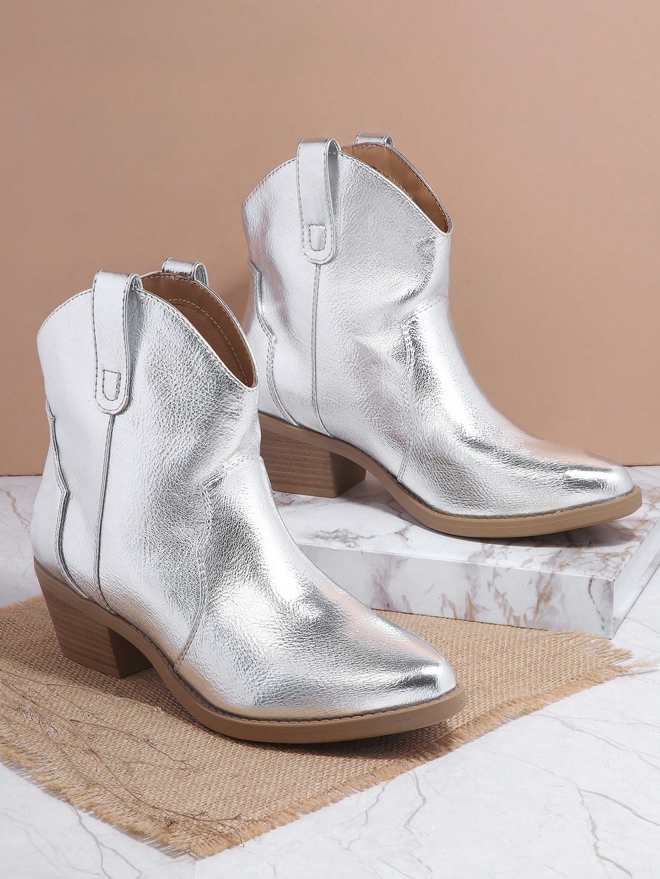 In Silver Women Ankle Boots & Booties