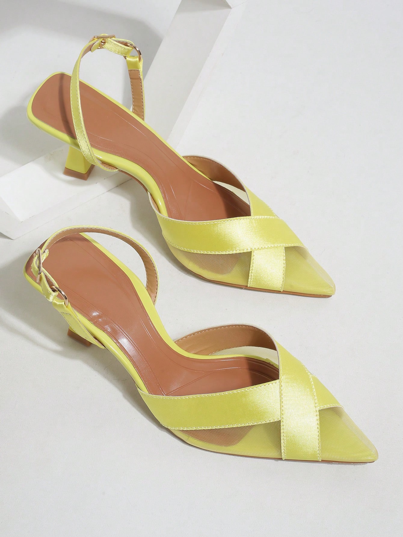 In Mustard Yellow Women Shoes