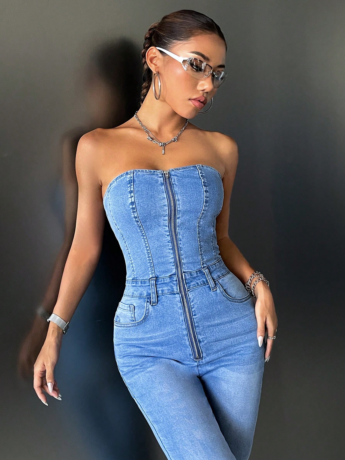 Women Denim Overalls & Jumpsuits