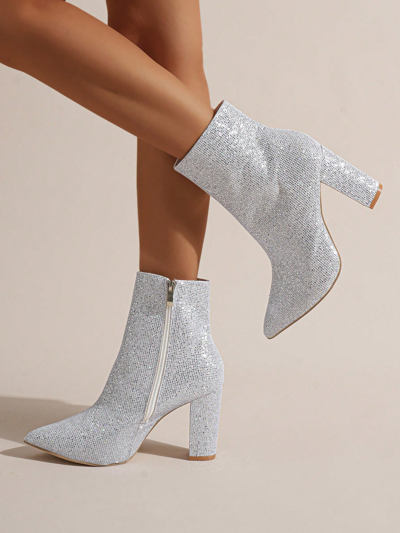 In Silver Women Ankle Boots & Booties