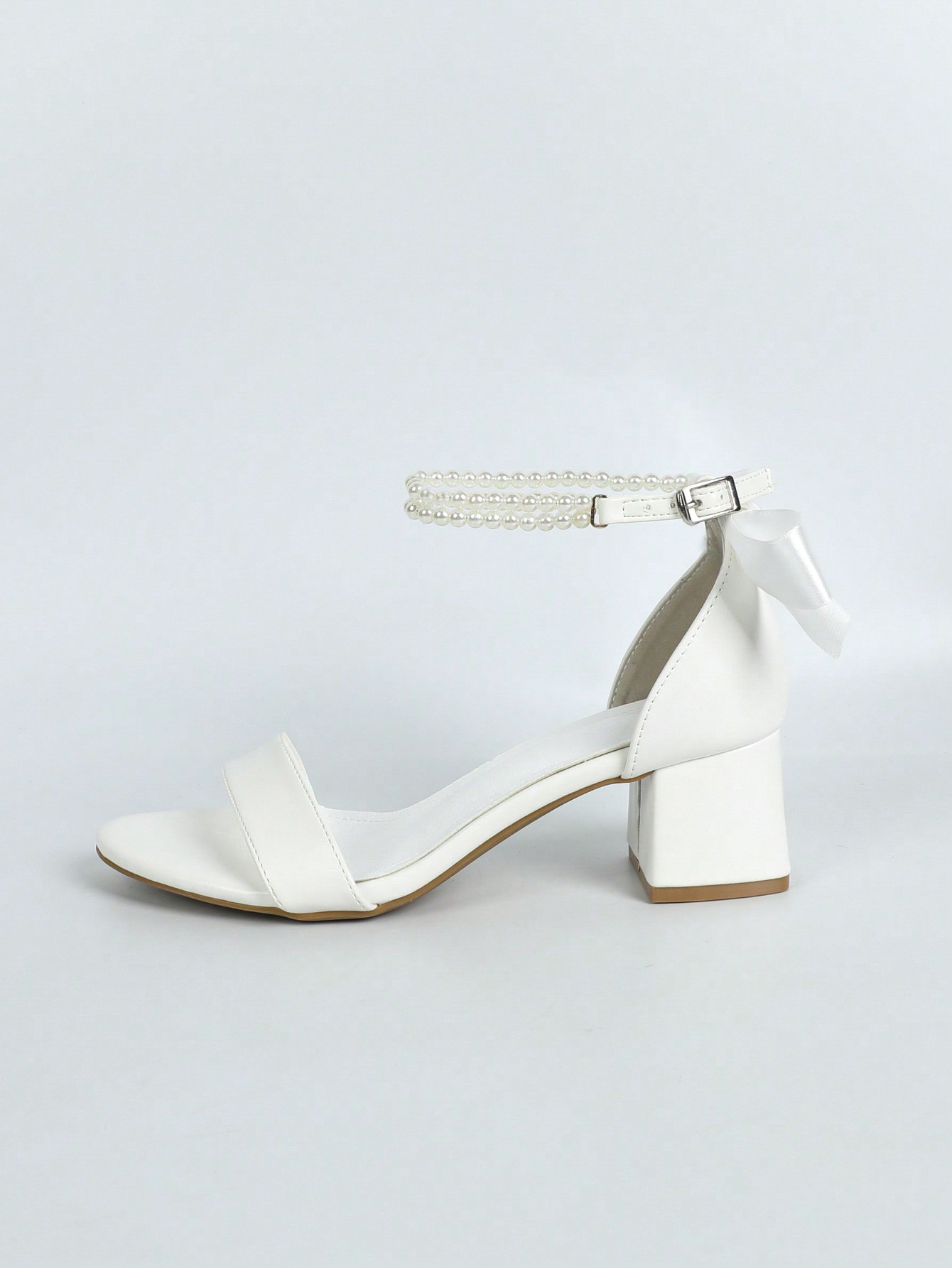 In White Women Heeled Sandals