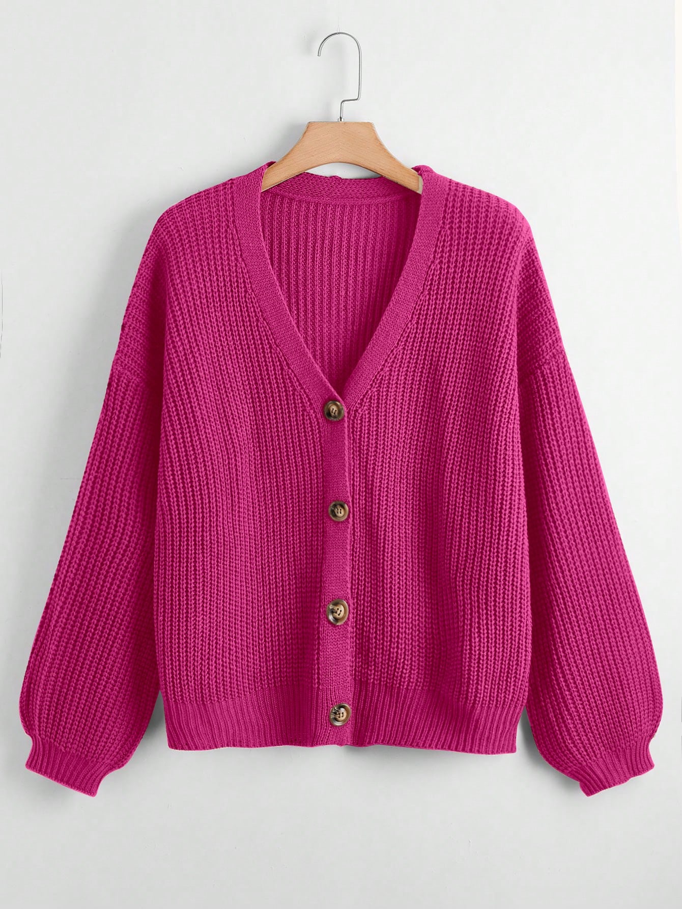 In Long Sleeve Plus Size Cardigans