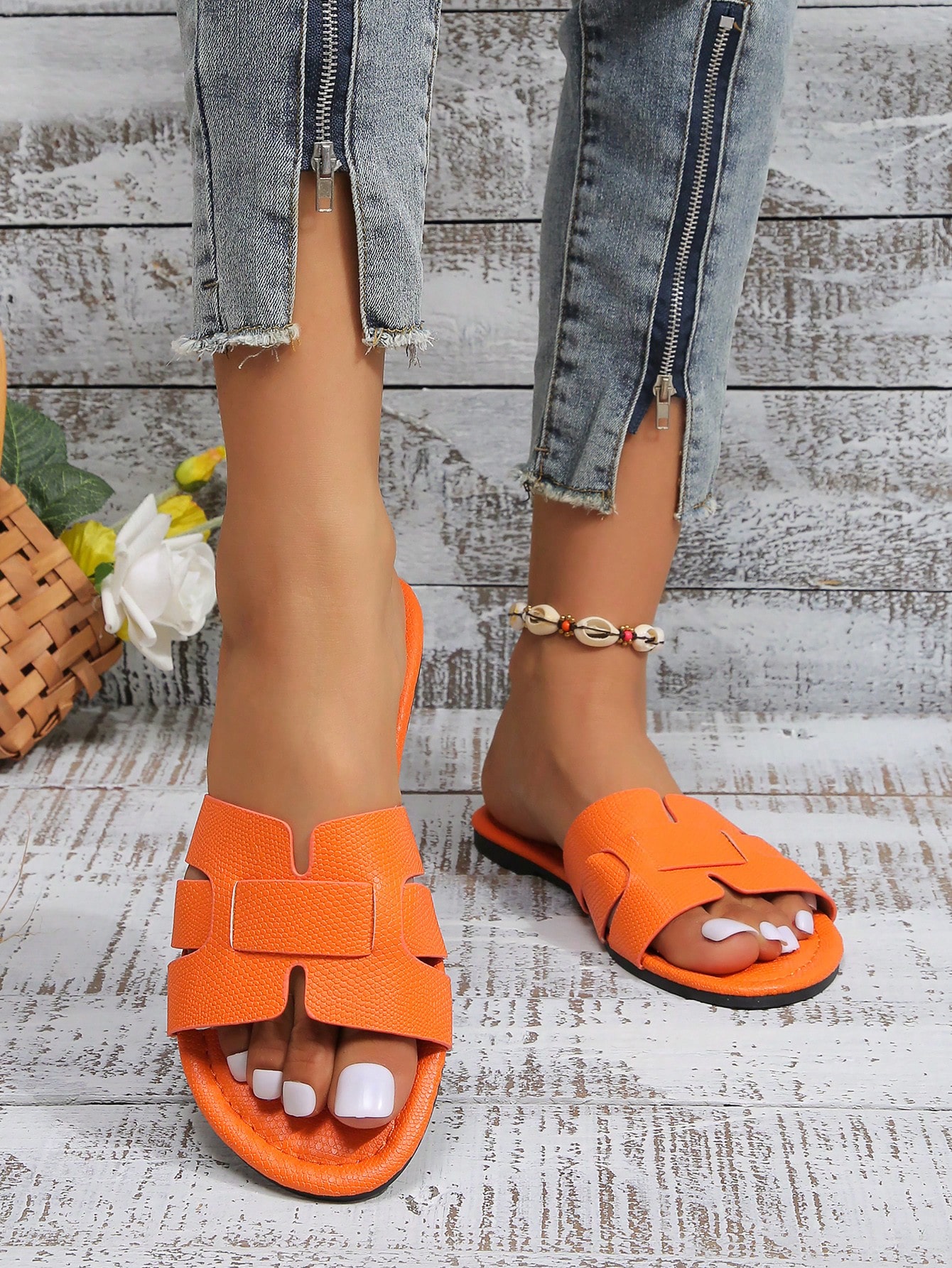 In Orange Women Shoes