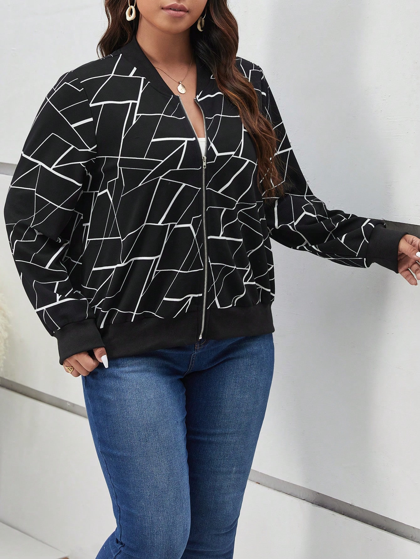 In Black Plus Size Jackets