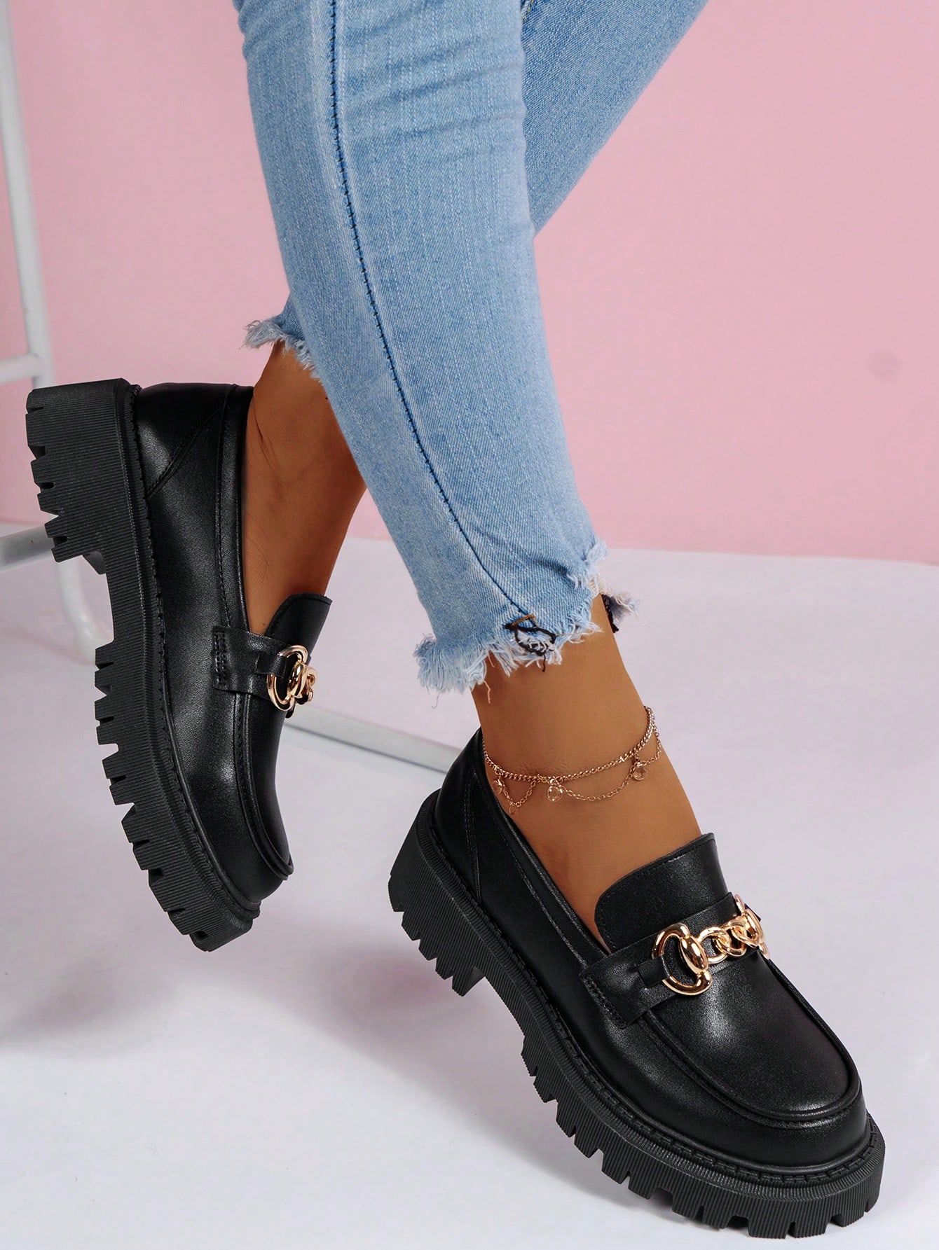 In Black Women Wedges & Flatform