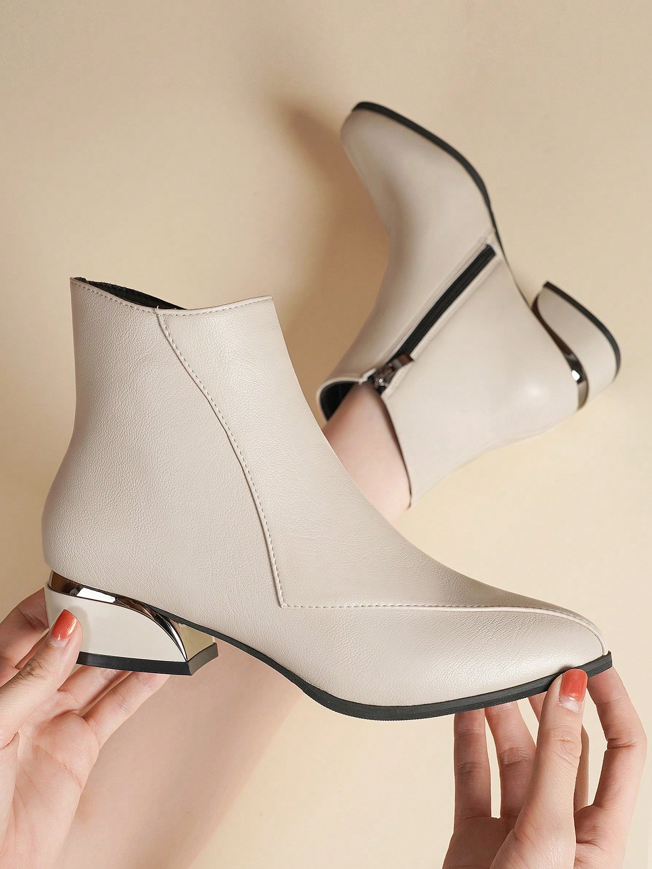 In Beige Women Ankle Boots & Booties