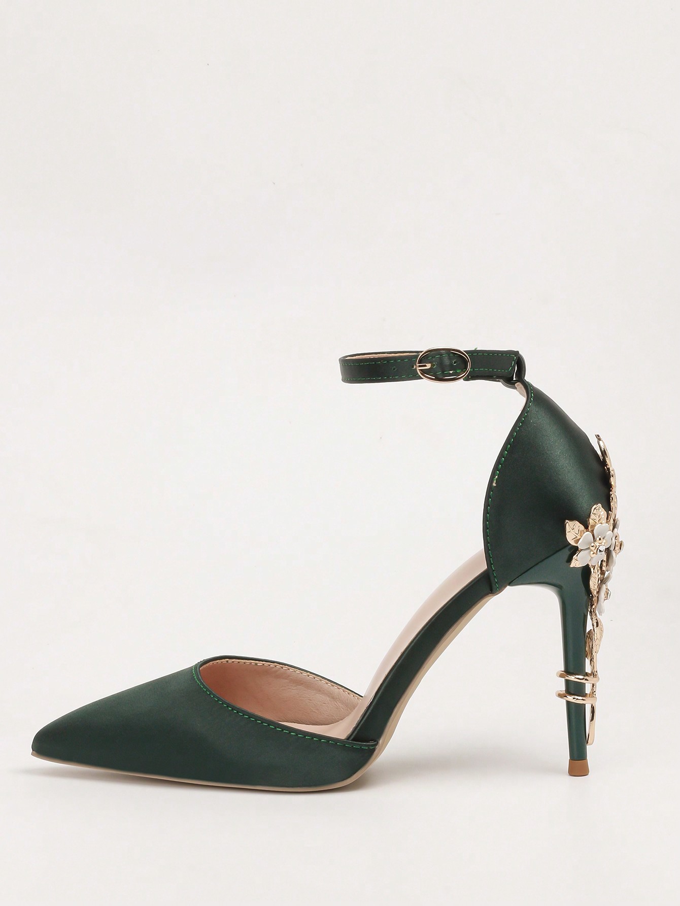 In Dark Green Women Shoes