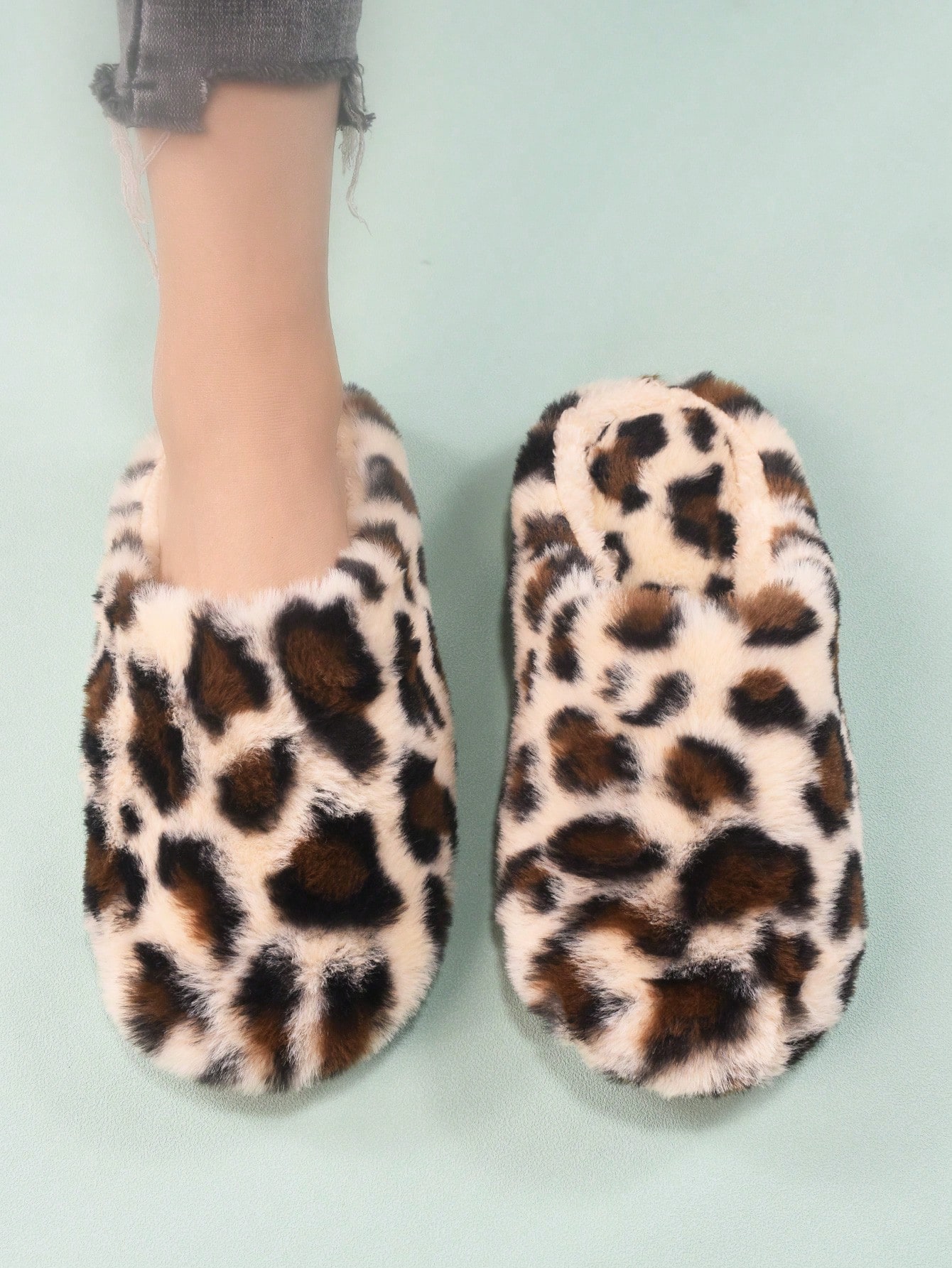 In Beige Women Home Slippers