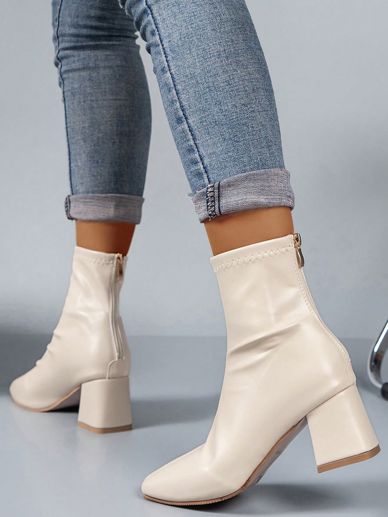 In Beige Women Fashion Boots