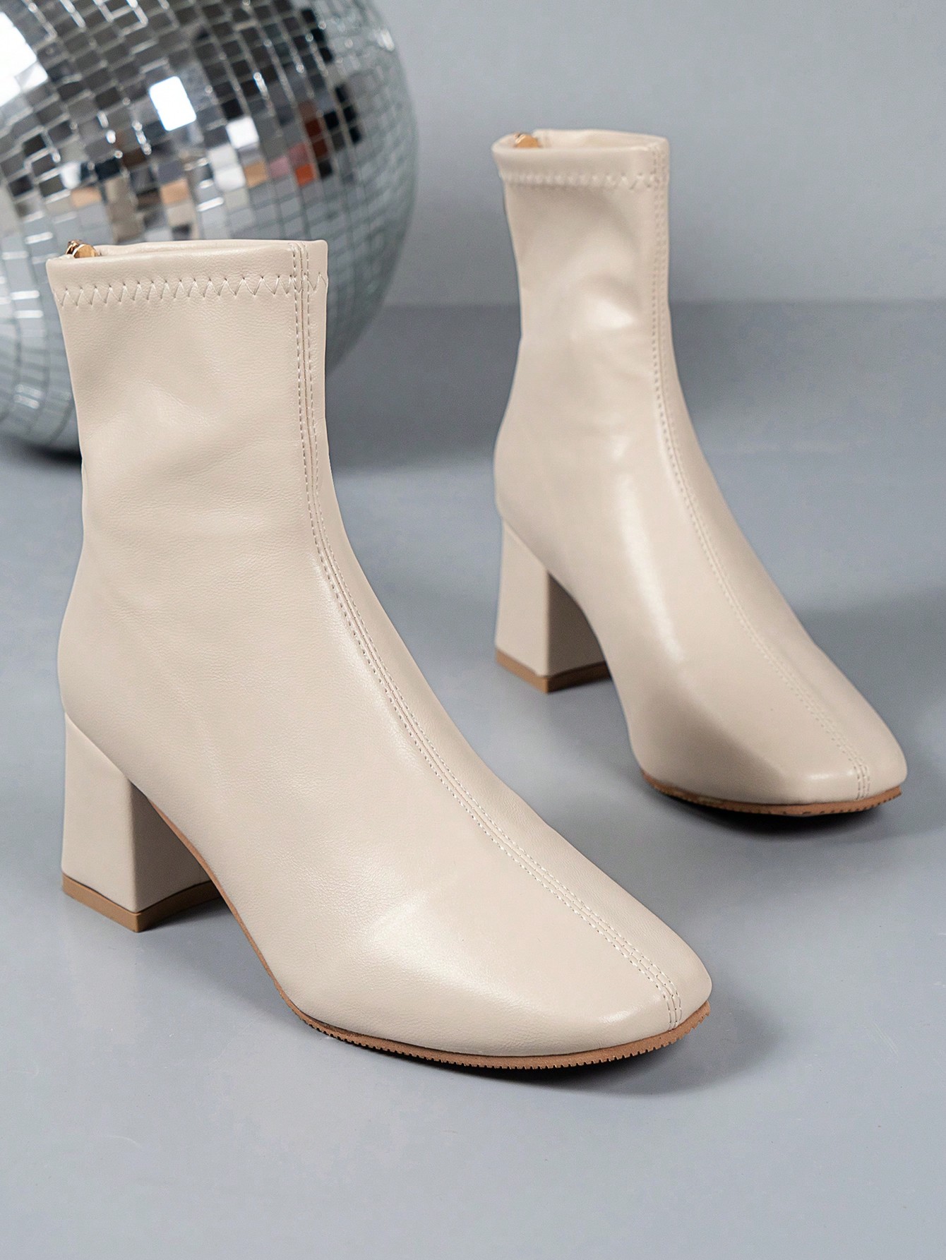 In Beige Women Fashion Boots