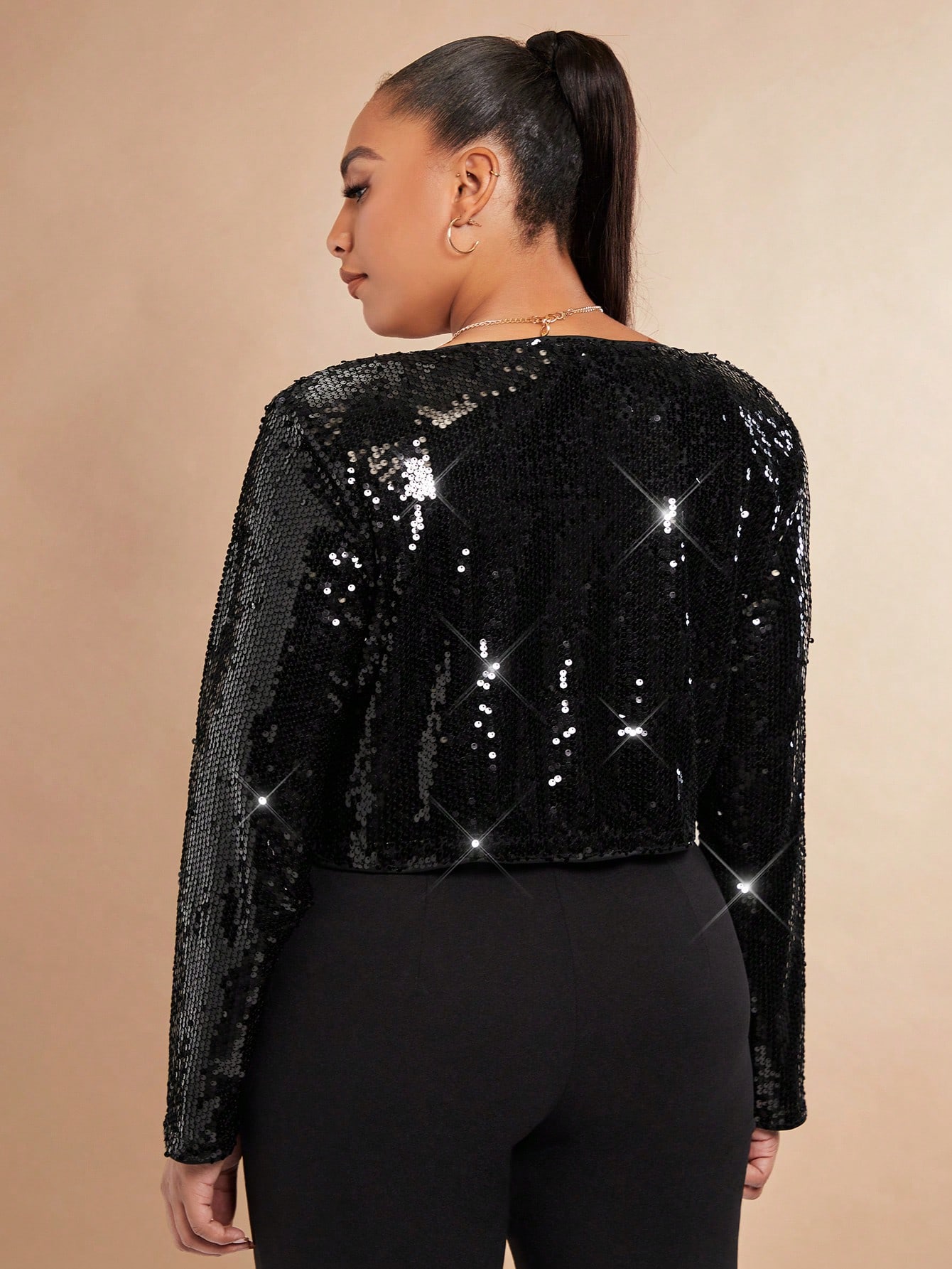 In Black Plus Size Jackets