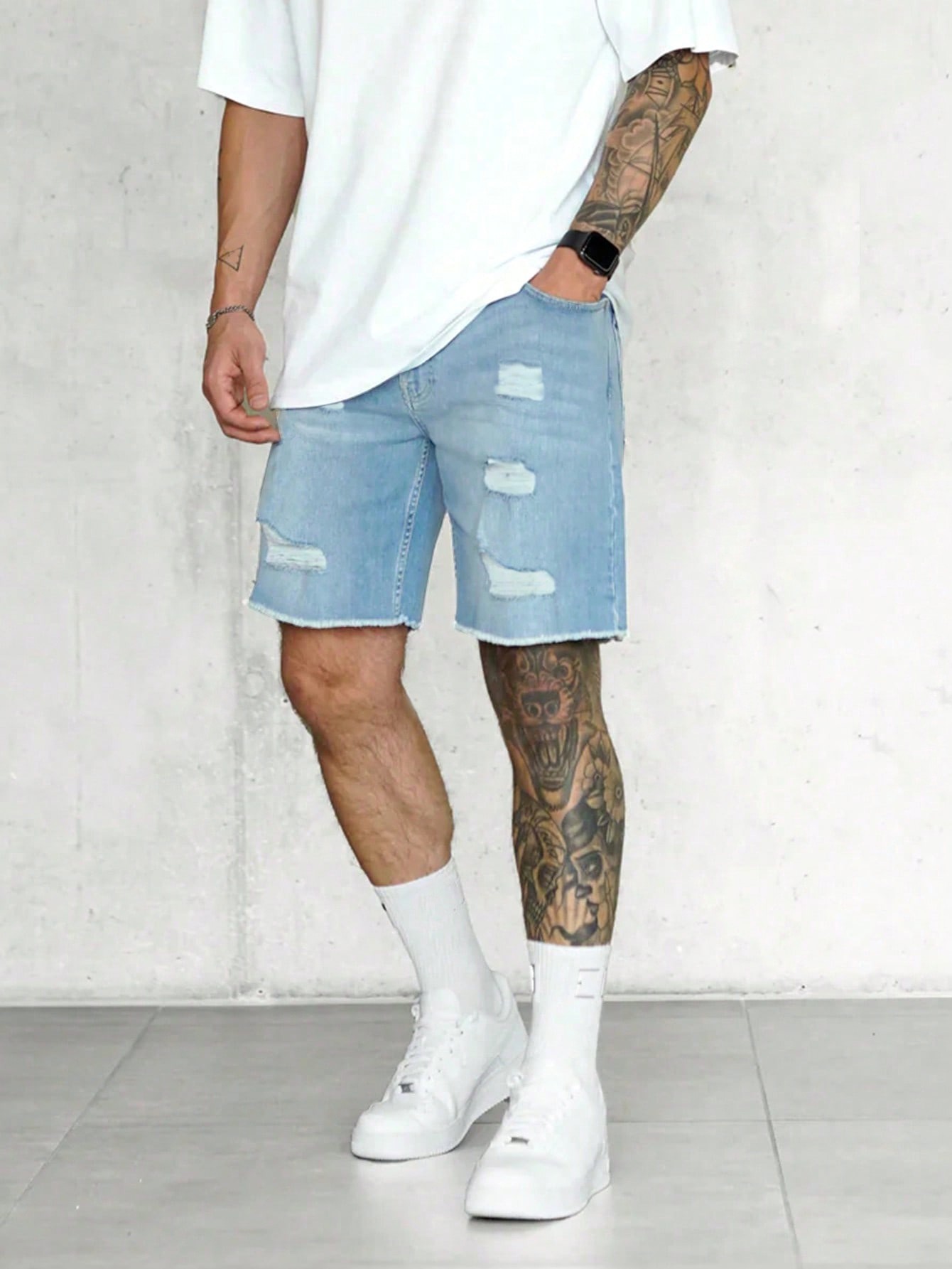 Men Denim Shorts