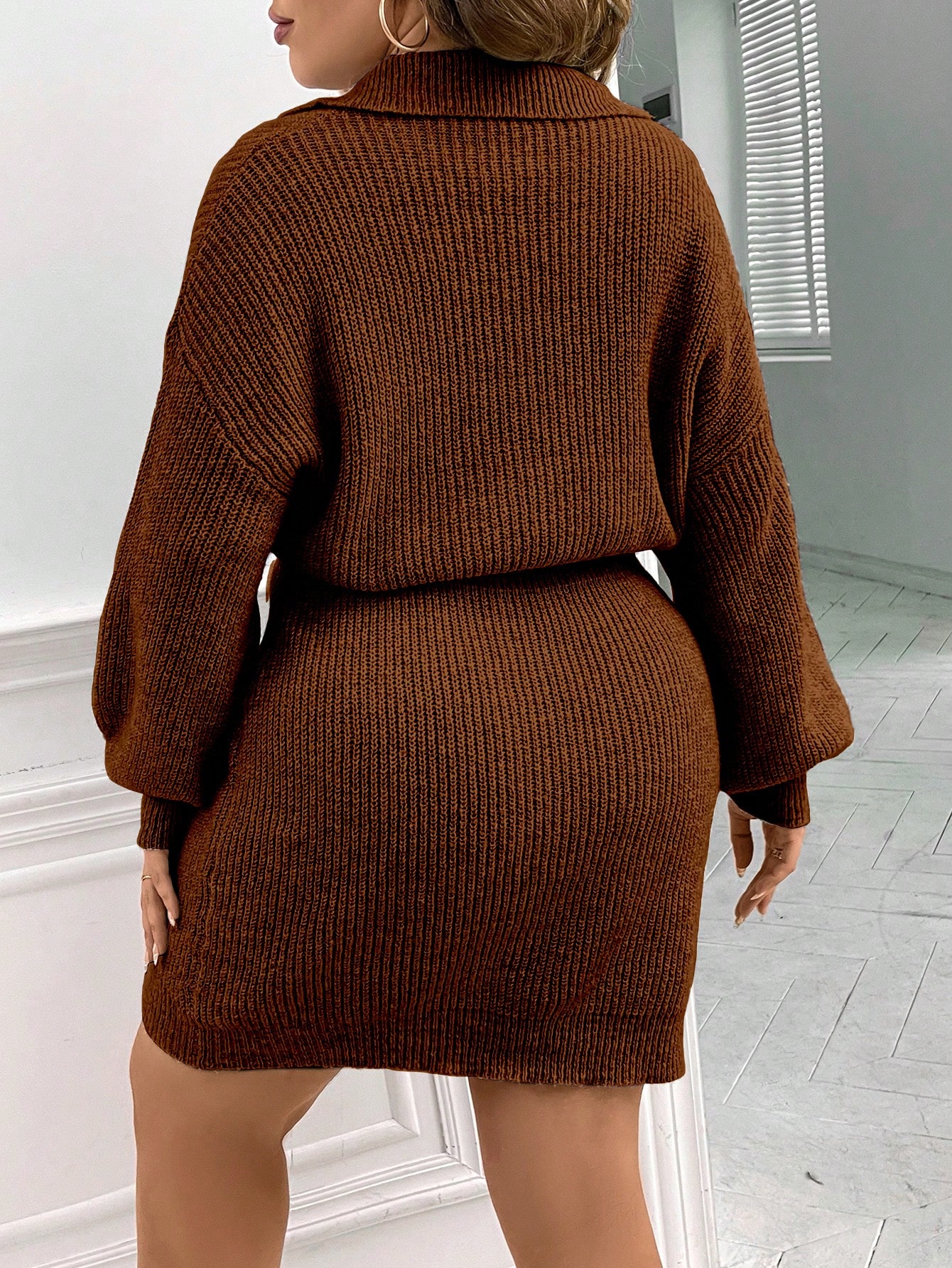 In Casual Plus Size Sweater Dresses