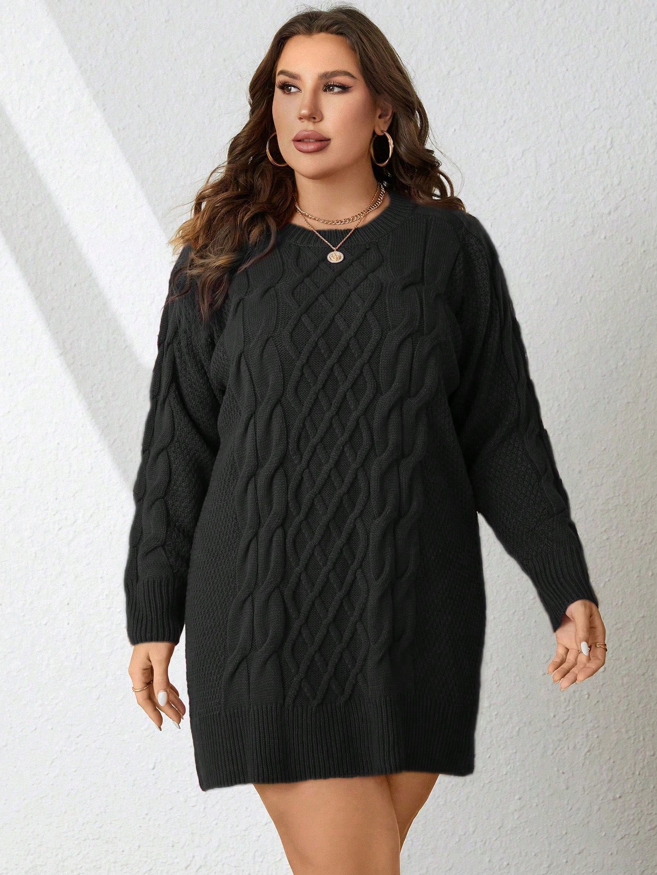 In Casual Plus Size Sweater Dresses