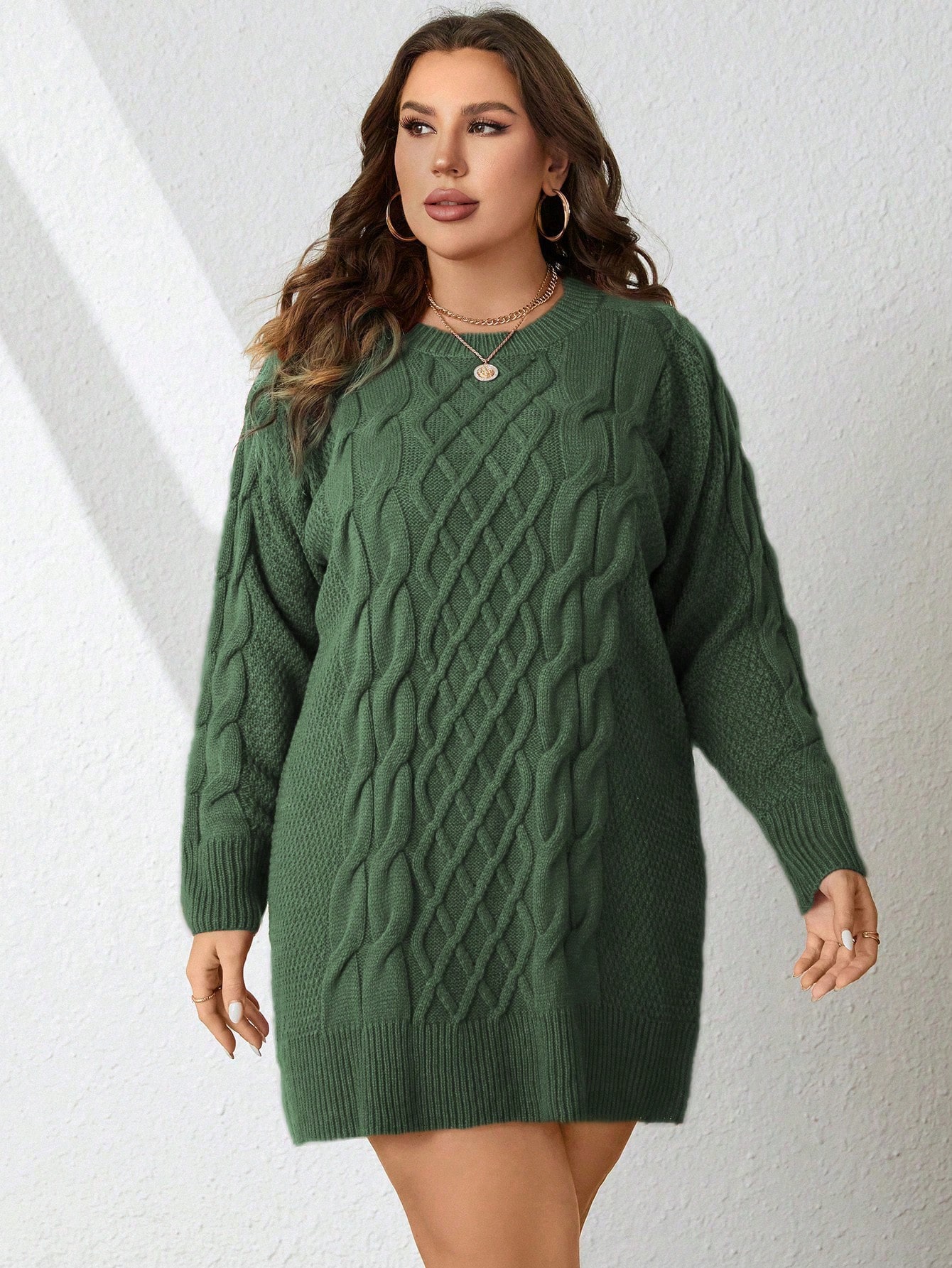 In Casual Plus Size Sweater Dresses