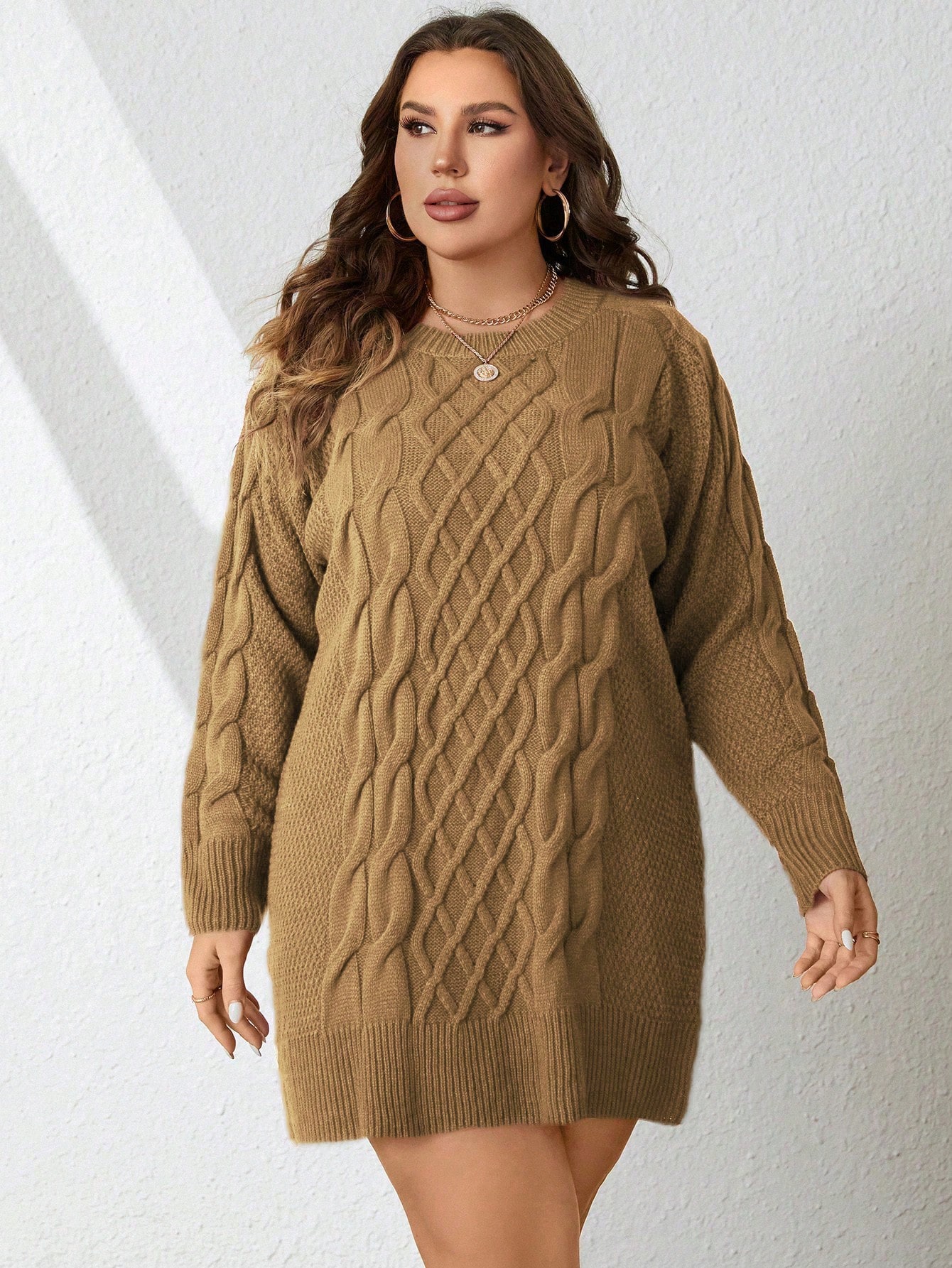 In Casual Plus Size Sweater Dresses