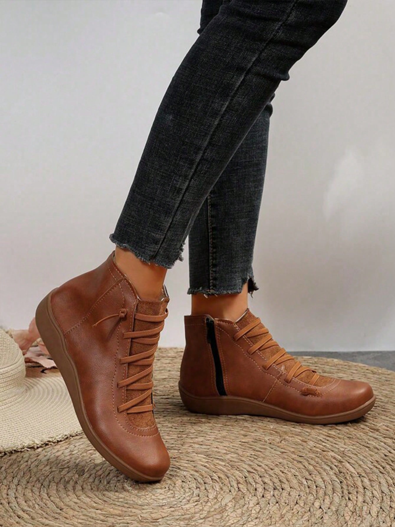 In Brown Women Fashion Boots