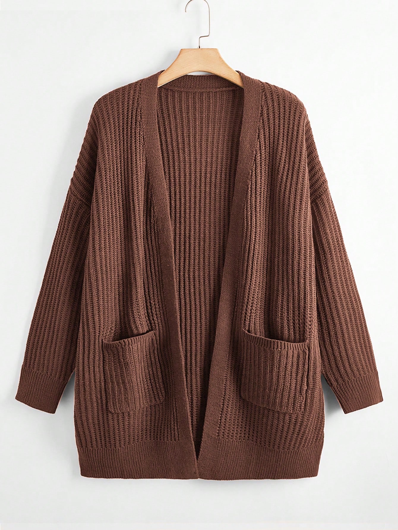 In Long Sleeve Plus Size Cardigans