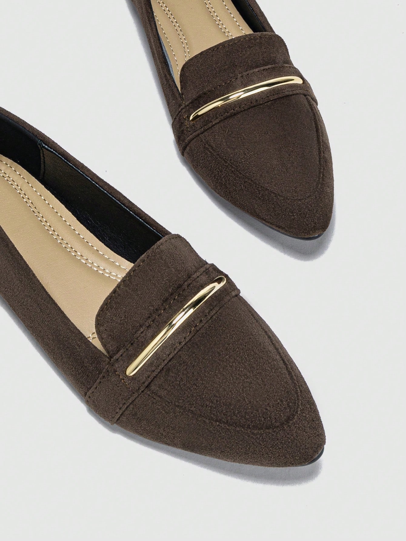 In Coffee Brown Women Flats