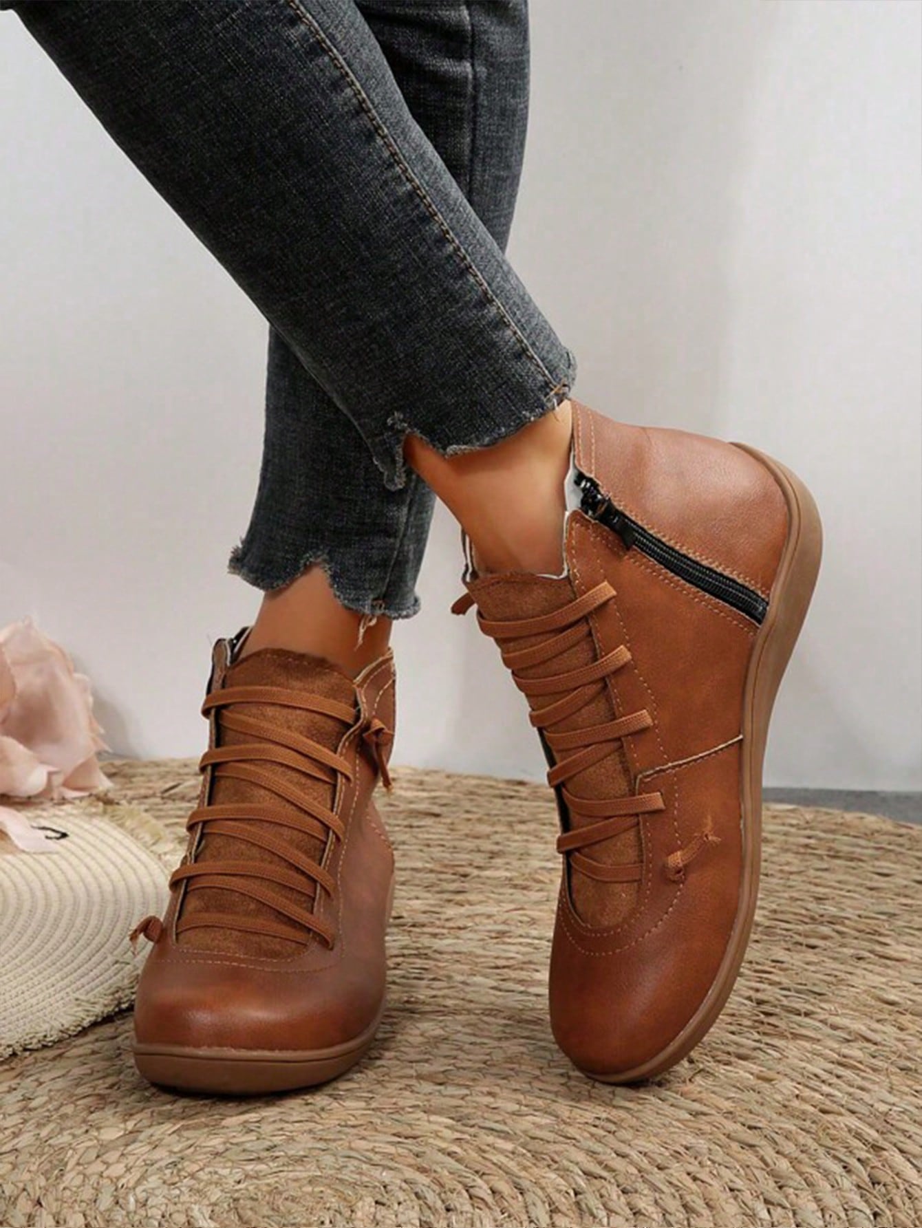 In Brown Women Fashion Boots