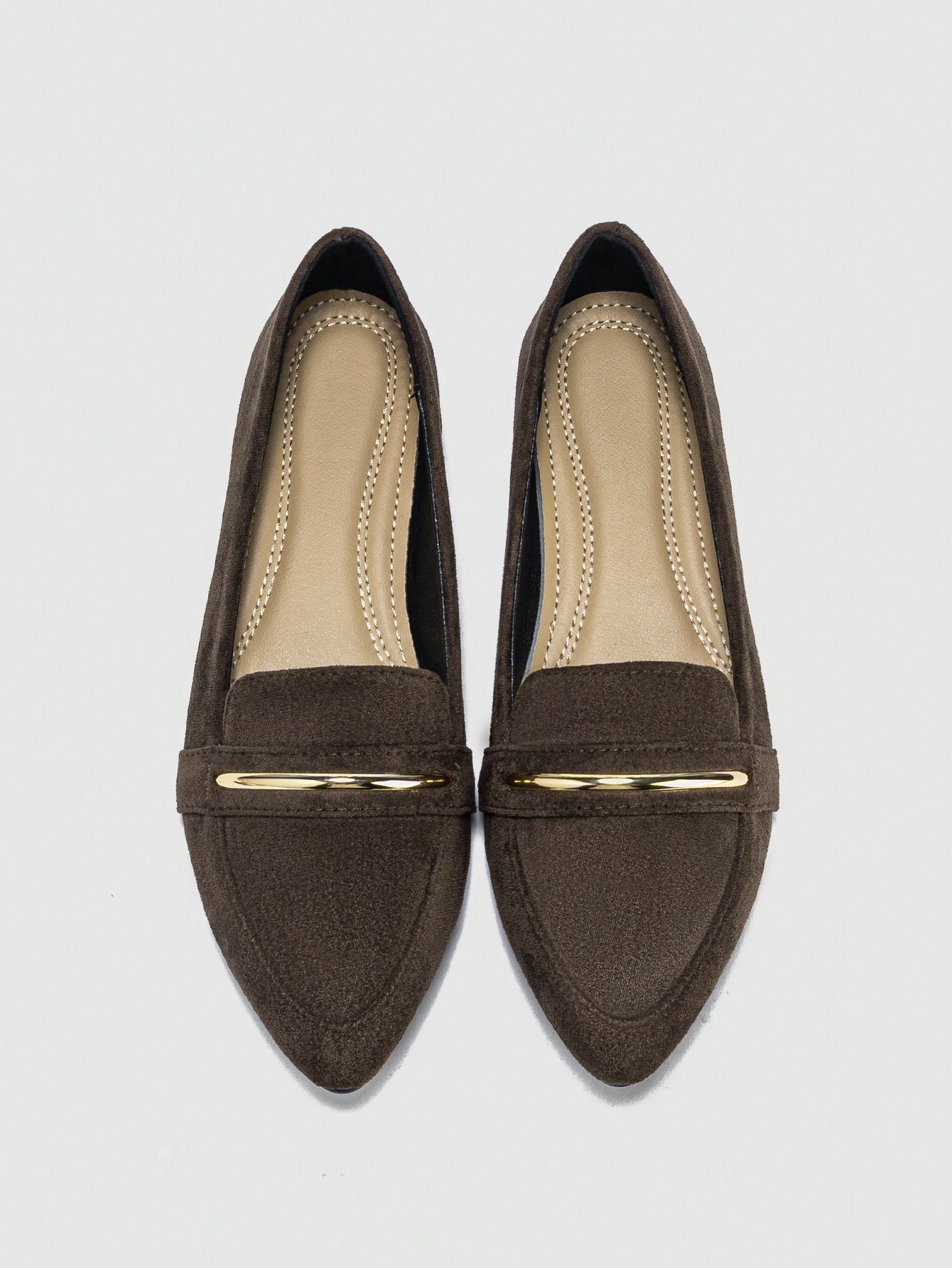 In Coffee Brown Women Flats