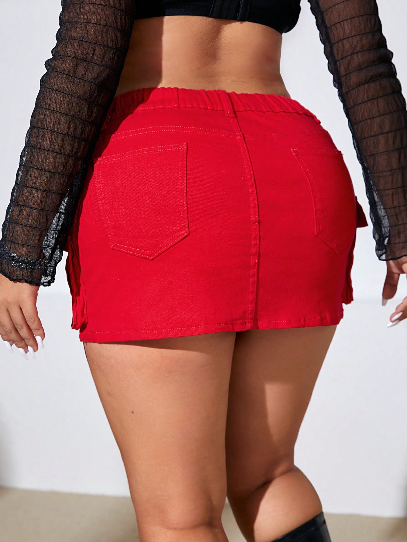 Plus Size Denim Skirts