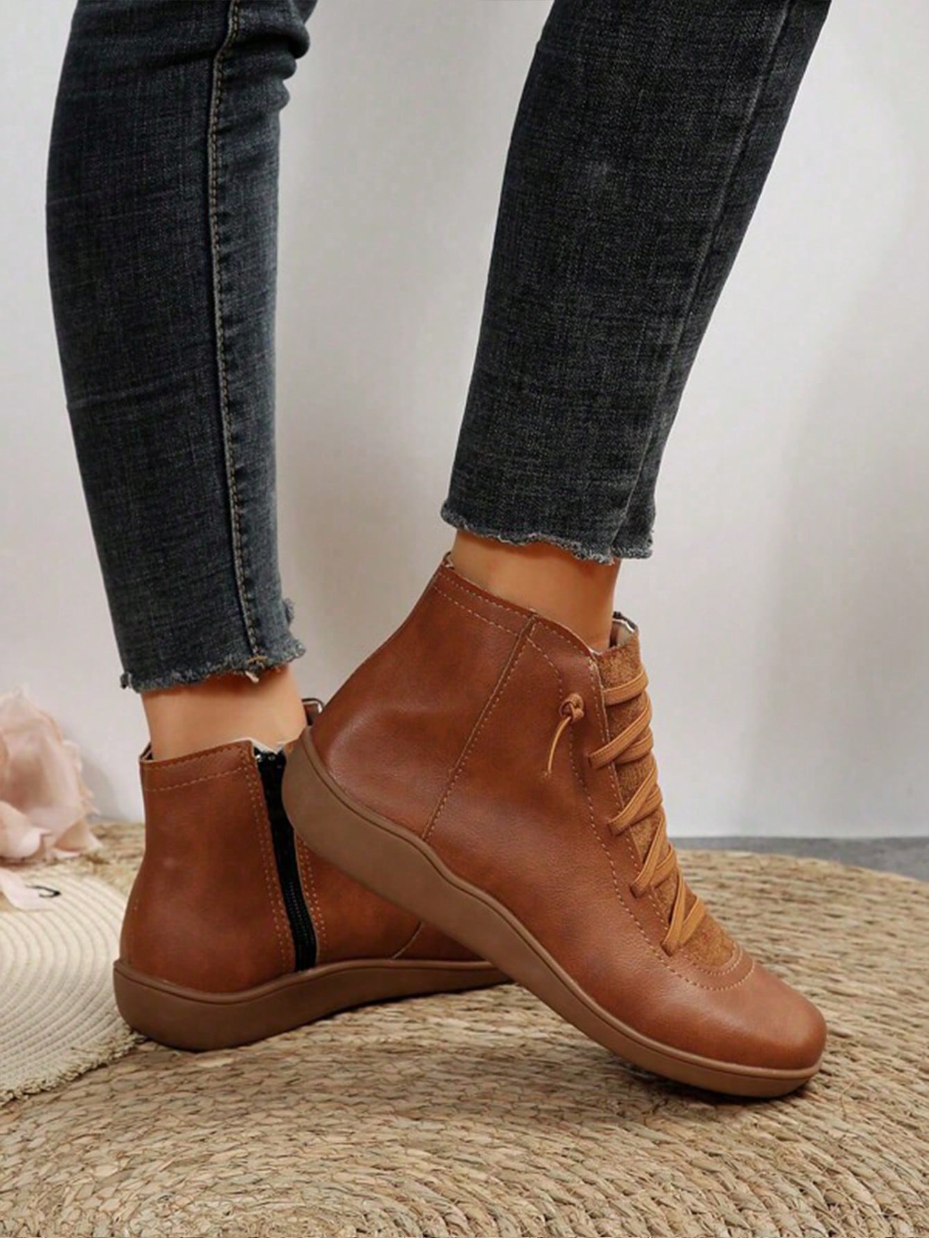 In Brown Women Fashion Boots