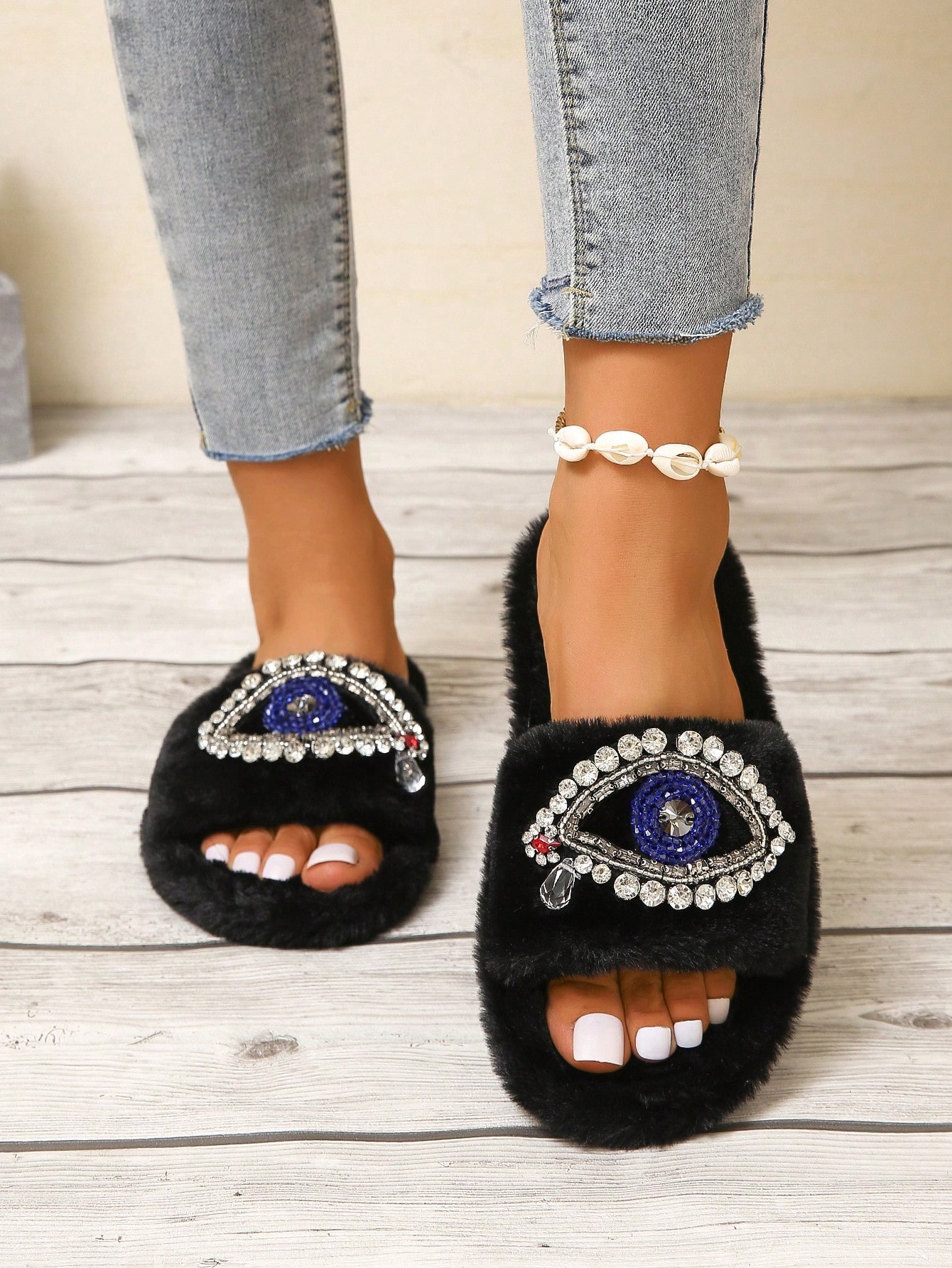 In Black Women Home Slippers