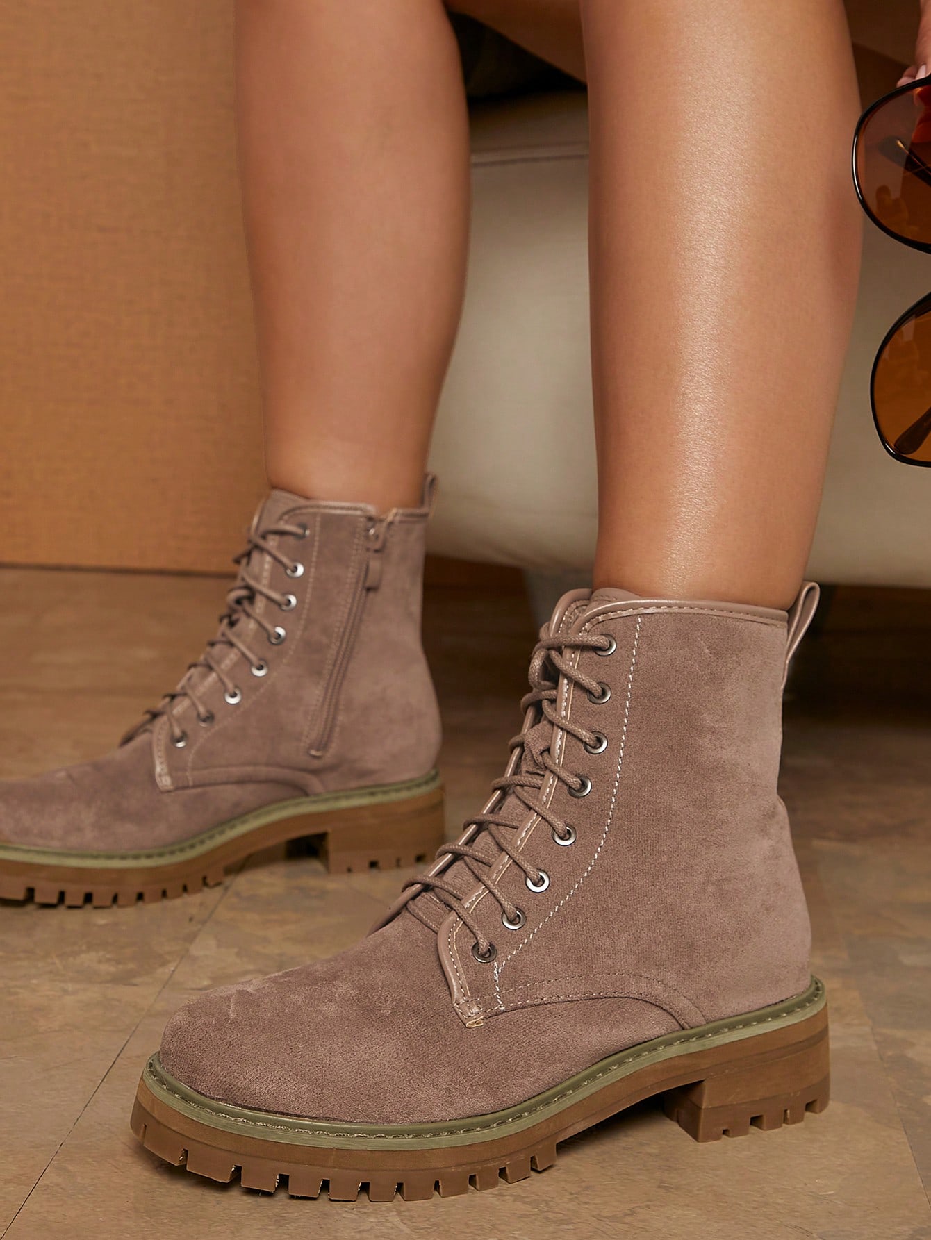 In Khaki Women Ankle Boots & Booties