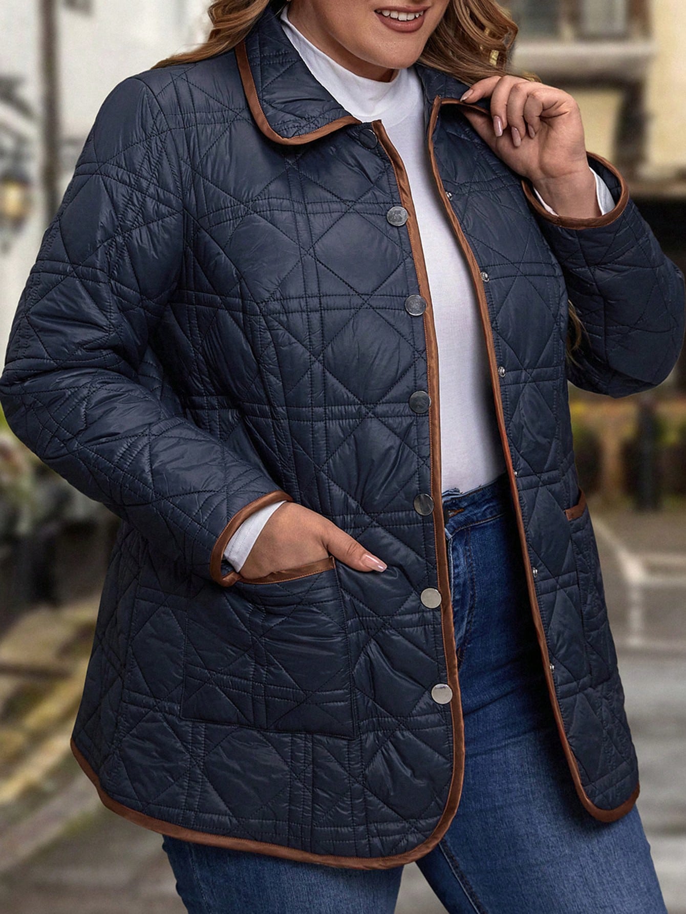 In Casual Plus Size Winter Coats