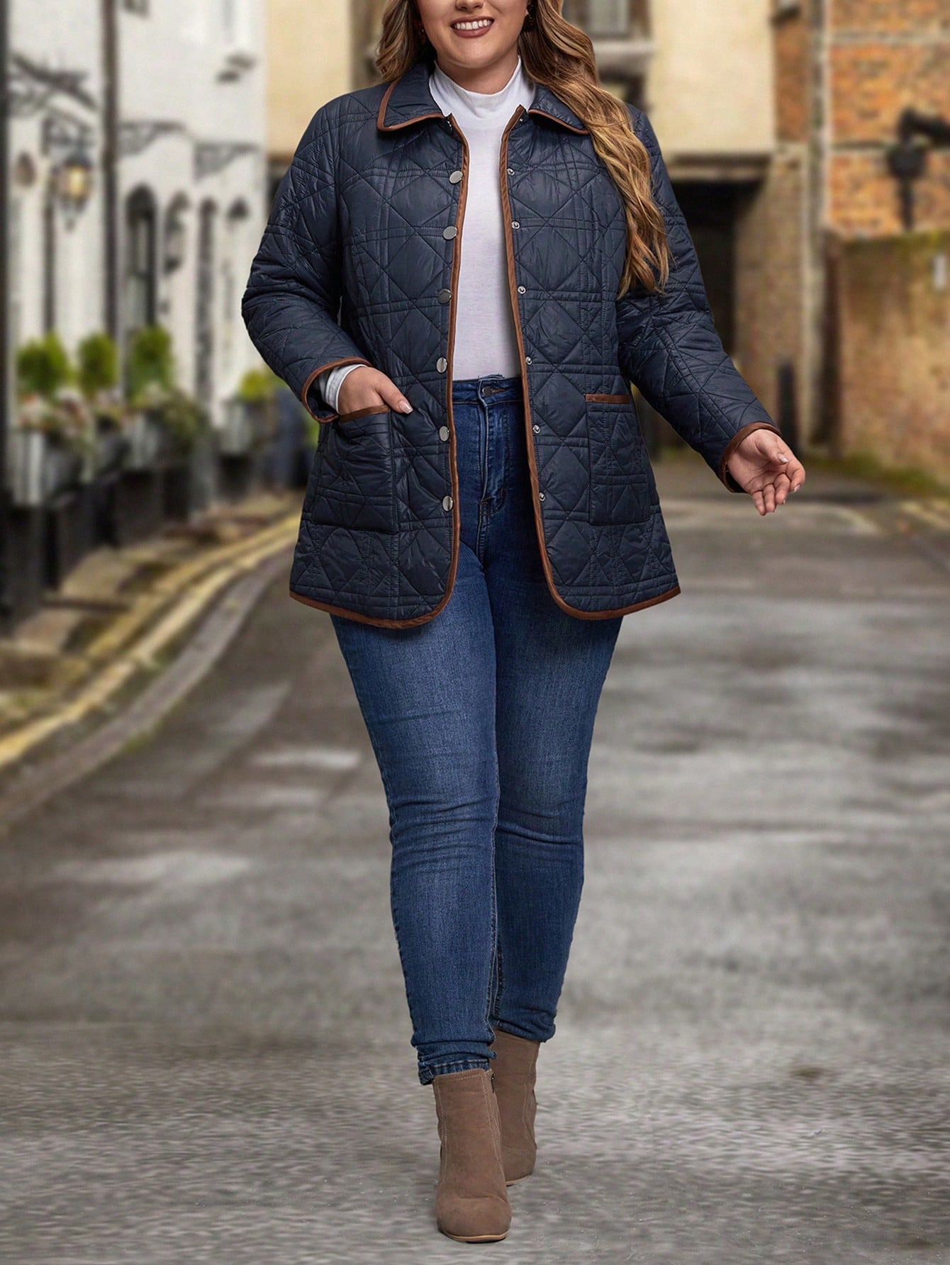 In Casual Plus Size Winter Coats