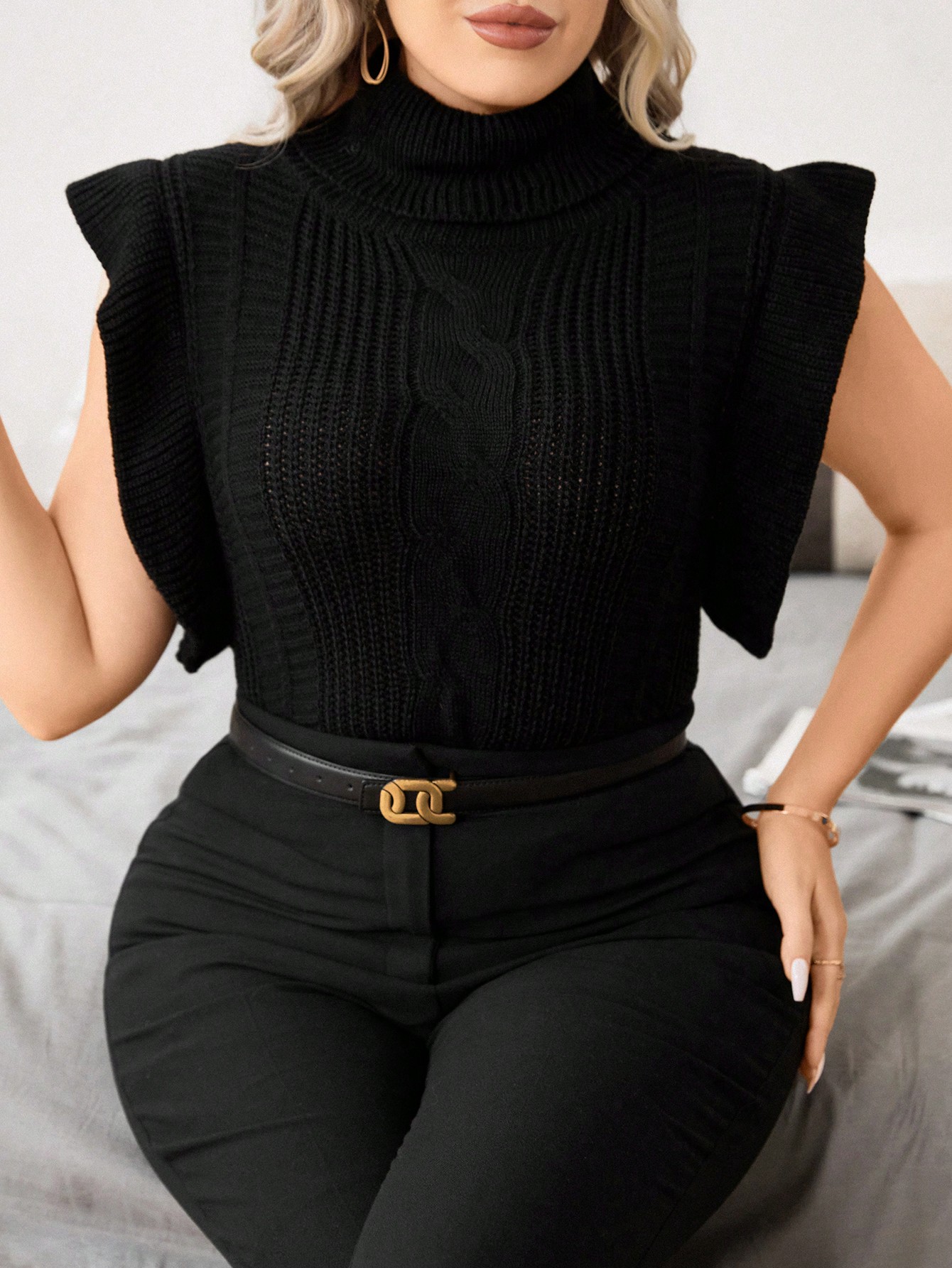 In Casual Plus Size Knit Tops