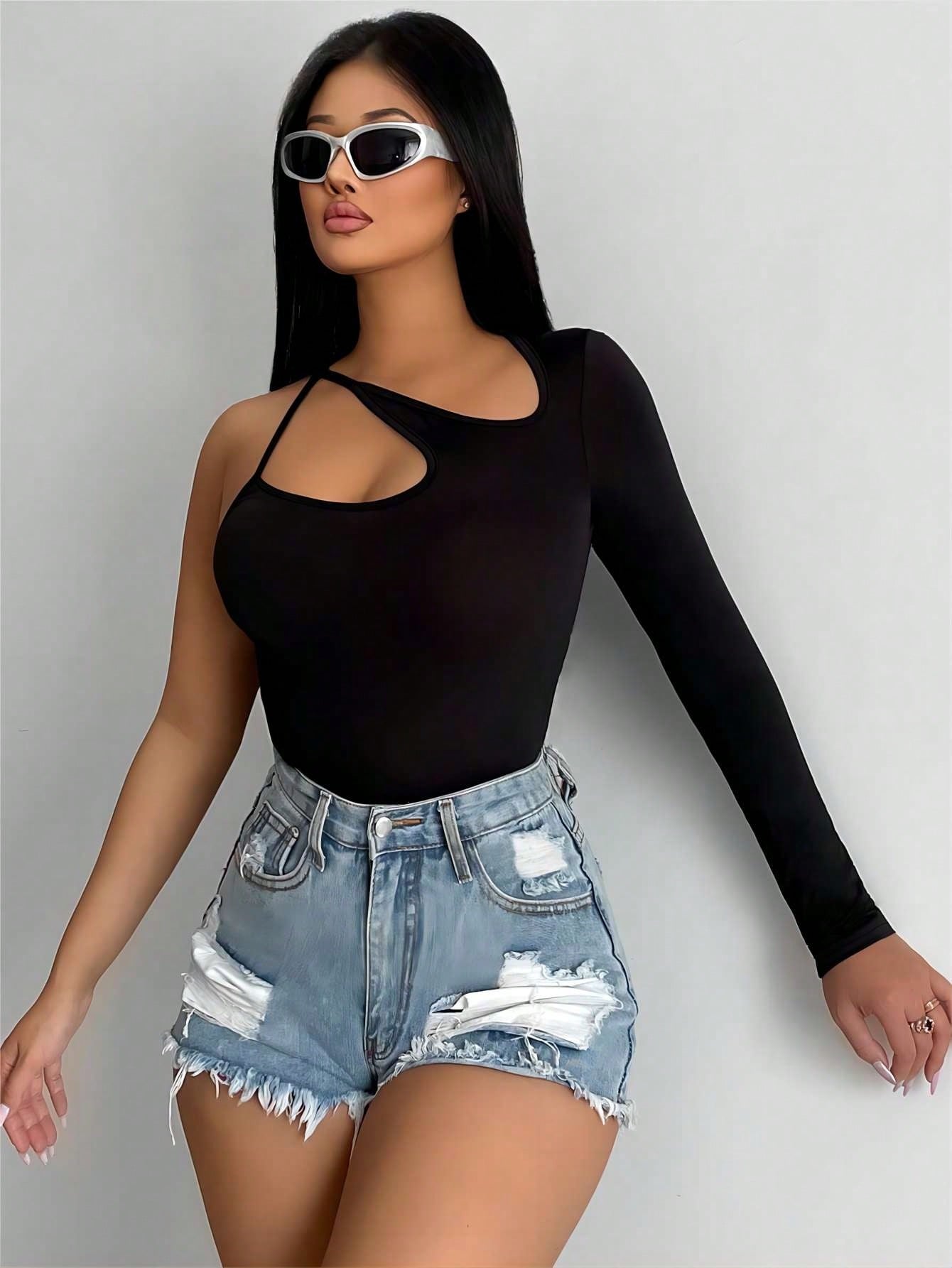 In Black Women Tops