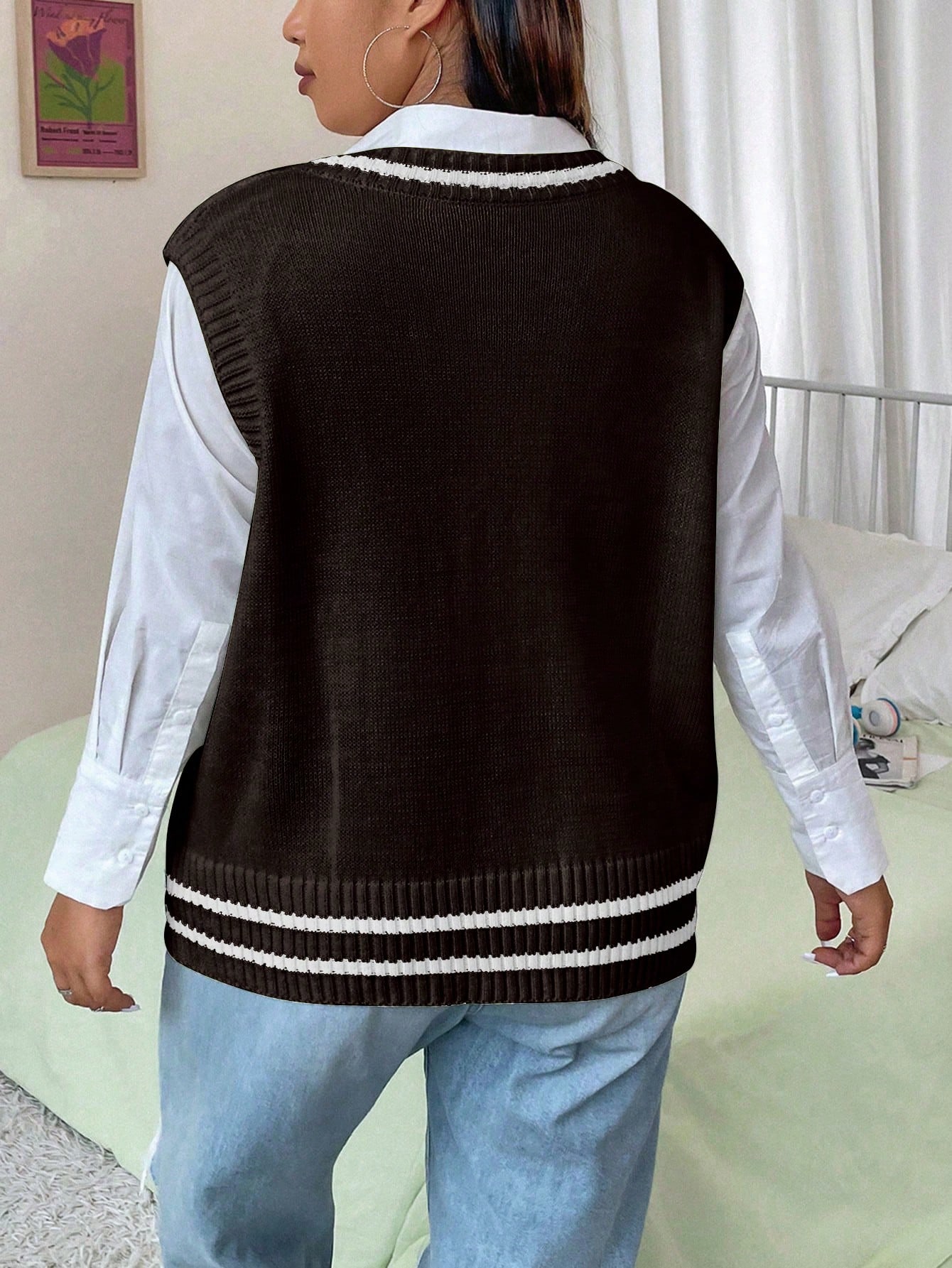 In Casual Plus Size Sweater Vests