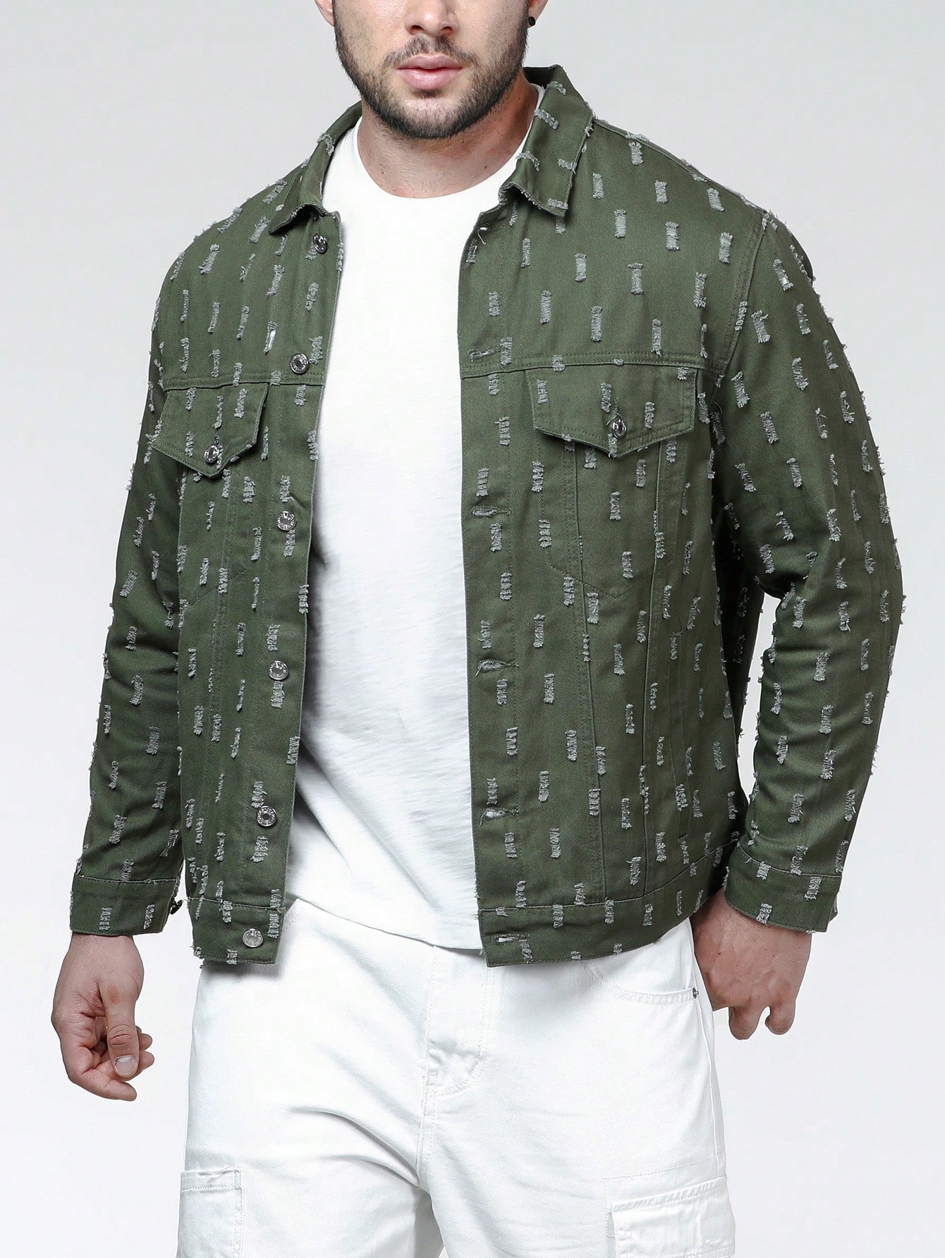 Men Plus Size Denim Jackets