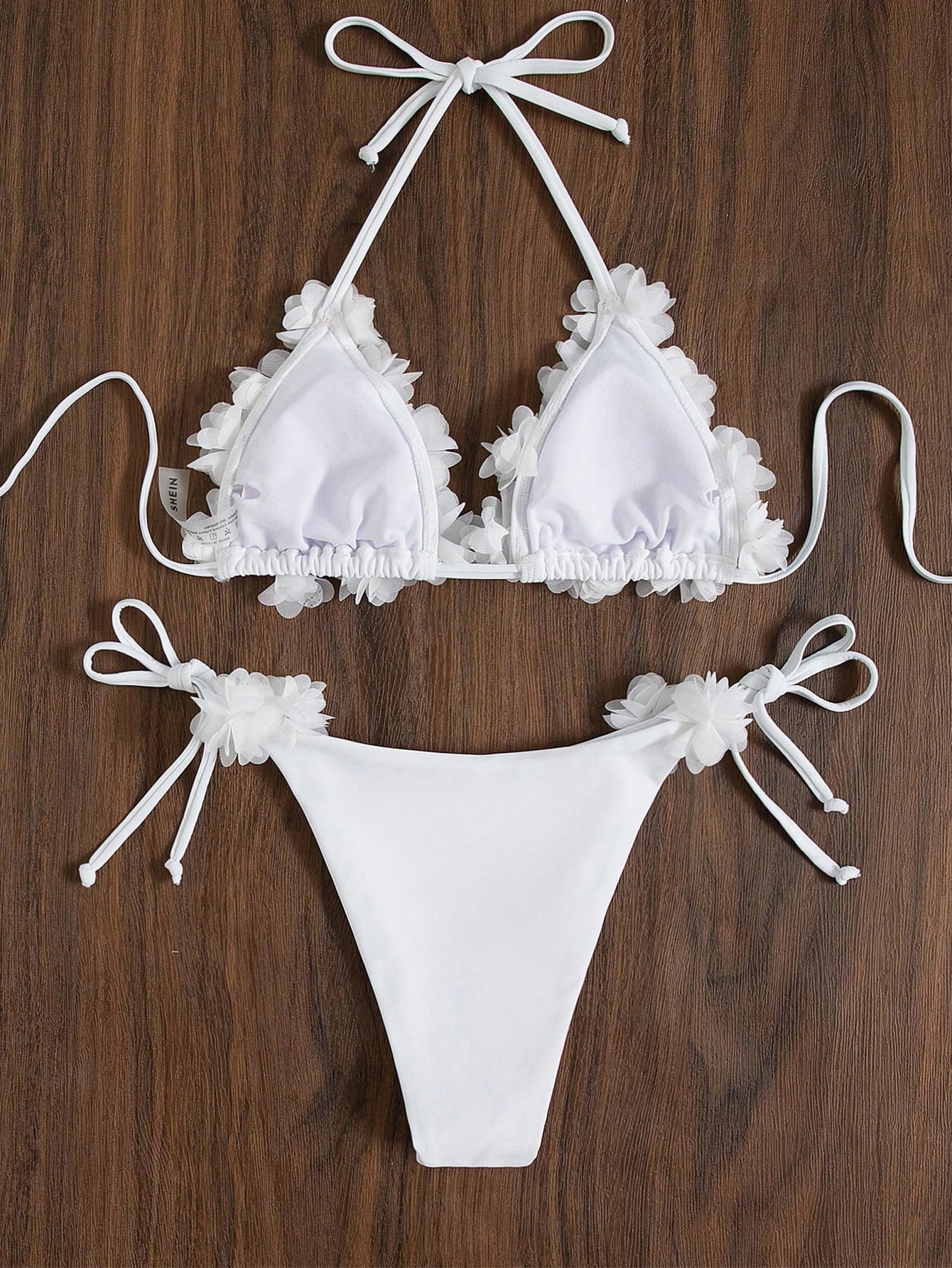 In White Women Bikini Sets