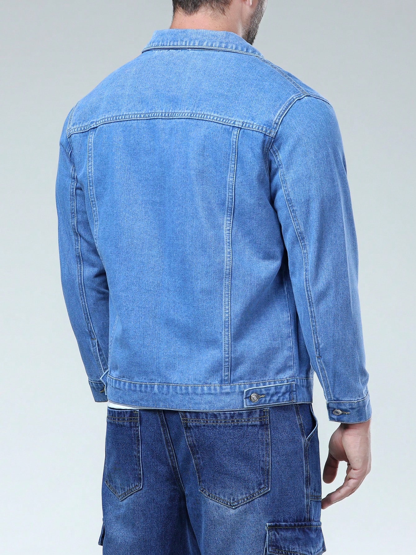 Men Plus Size Denim Jackets